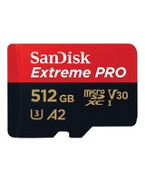 Sandisk Extreme Pro microSDXC 512GB + SD Adapter -  nocolour