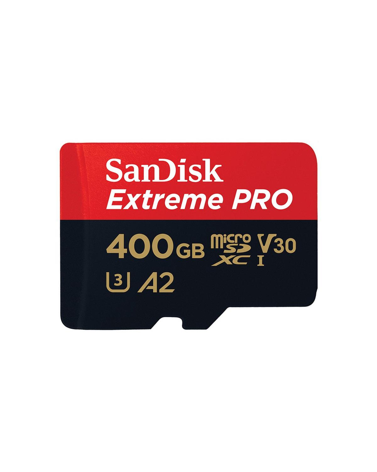Sandisk Extreme Pro 400GB MicroSDXC Memory card + SD Adaptor -  No Colour