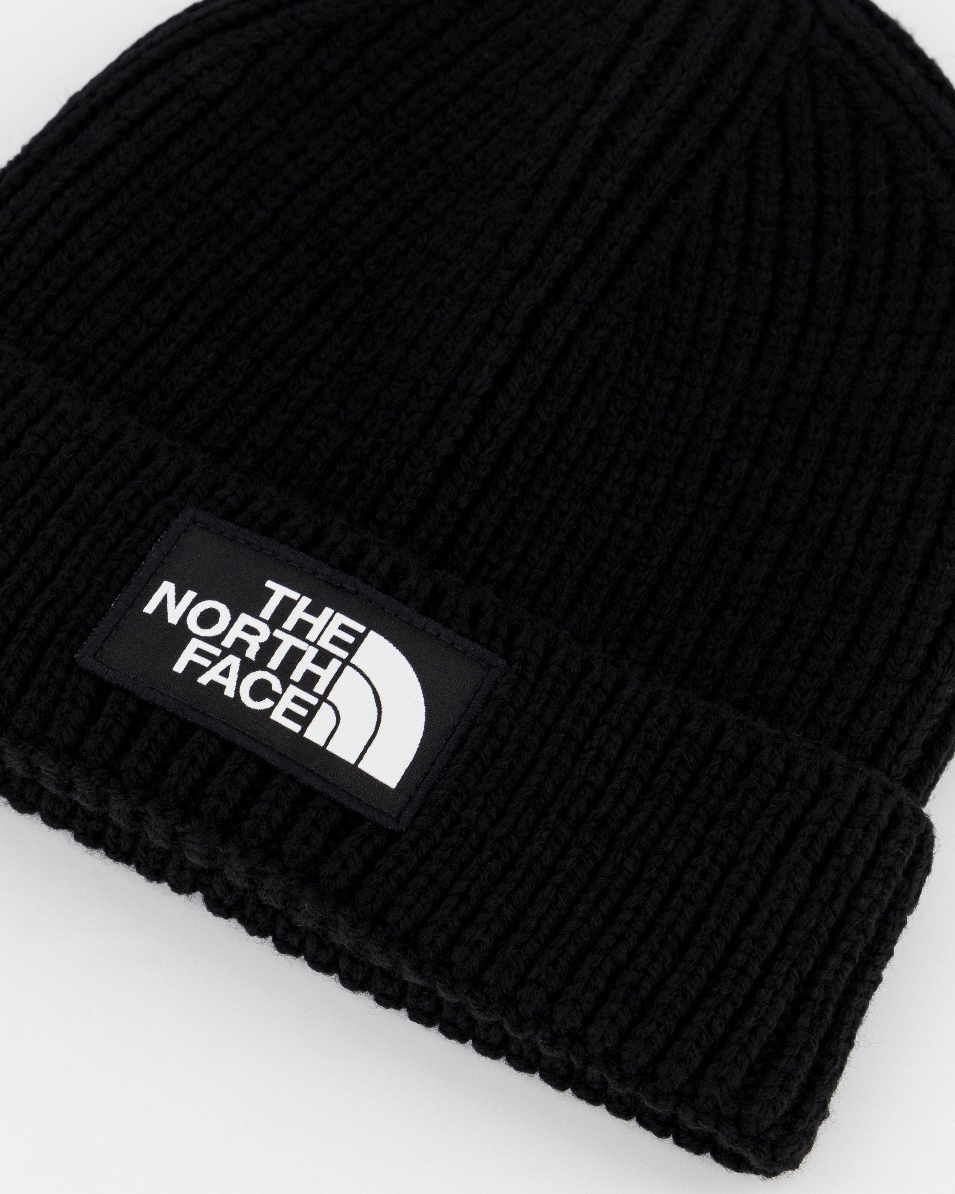 The North Face Logo Box Cuffed Beanie -  Black