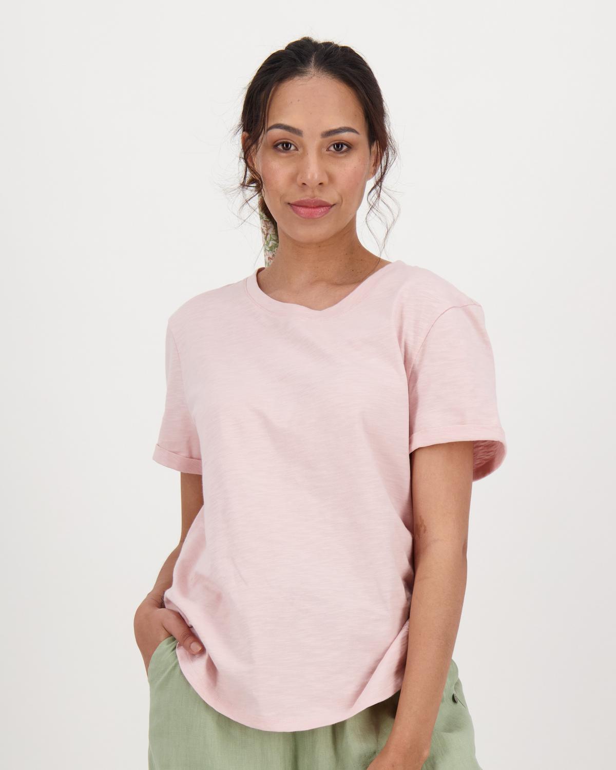 Women’s Juniper Regular Fit T-Shirt  -  Pale Pink