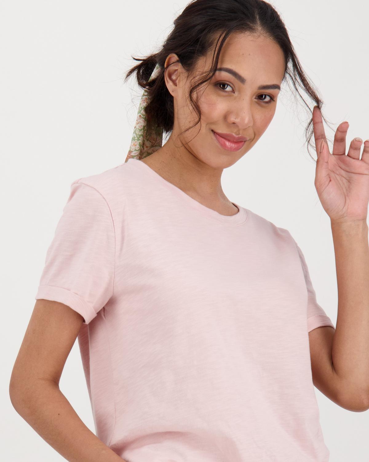 Women’s Juniper Regular Fit T-Shirt  -  Pale Pink