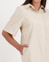 Rare Earth Women's Quinn Shirt Dress -  stone