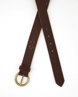 Cape Union Women’s Libby Cutout Detail Leather Belt -  brown