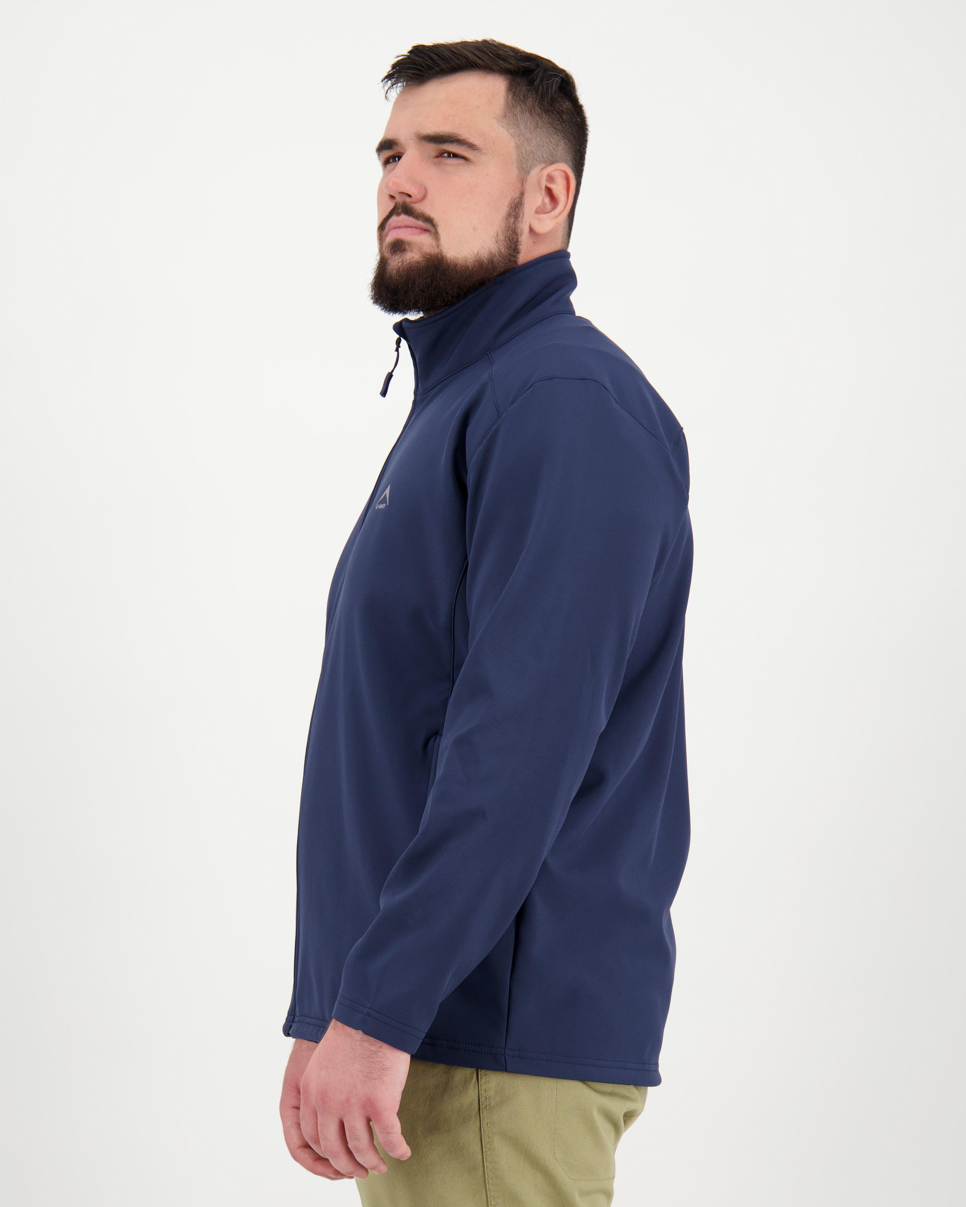 K-Way Men's Felixx Eco Softshell Jacket - Extended Sizes -  Navy