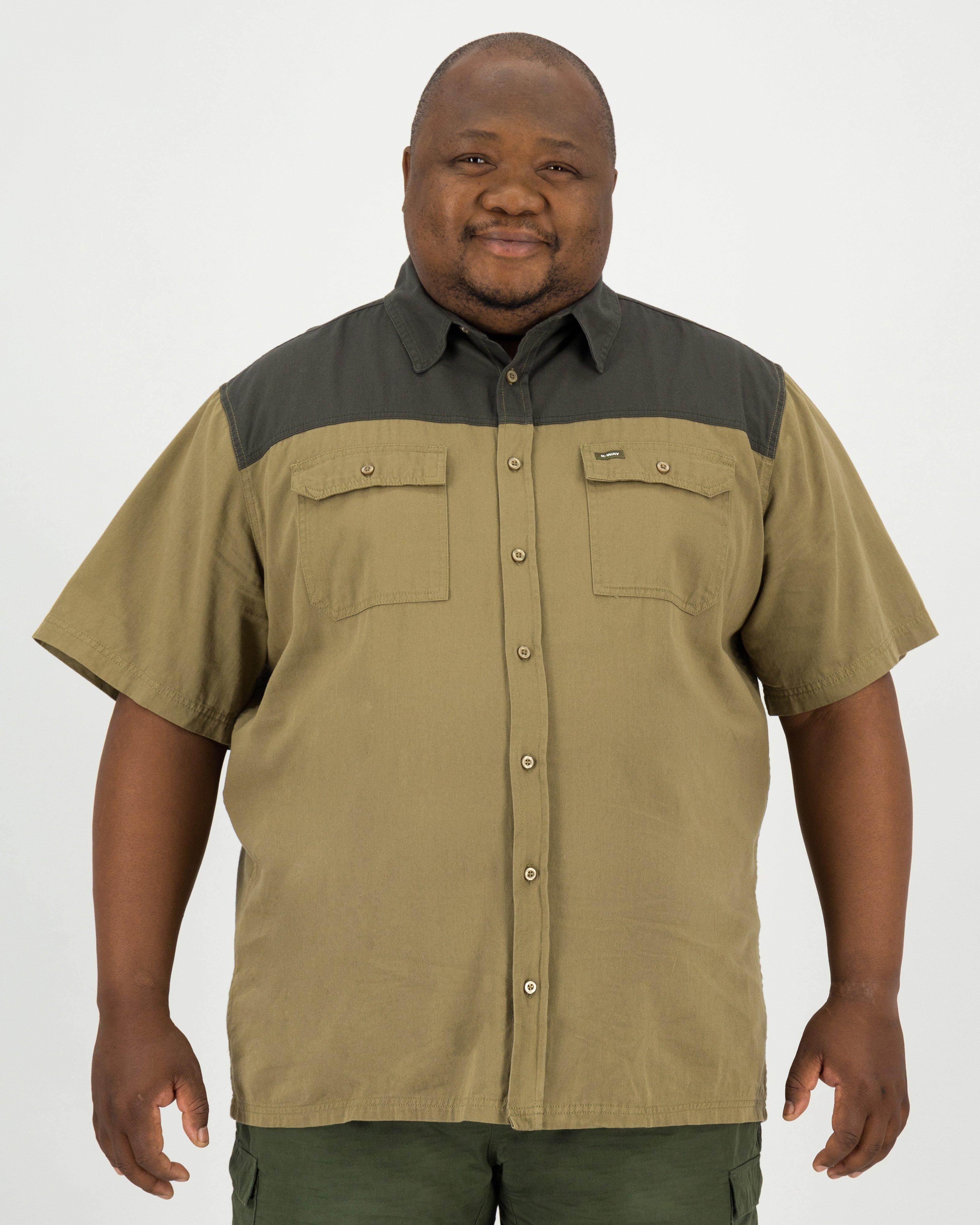 Button up shirt on sale with khaki shorts