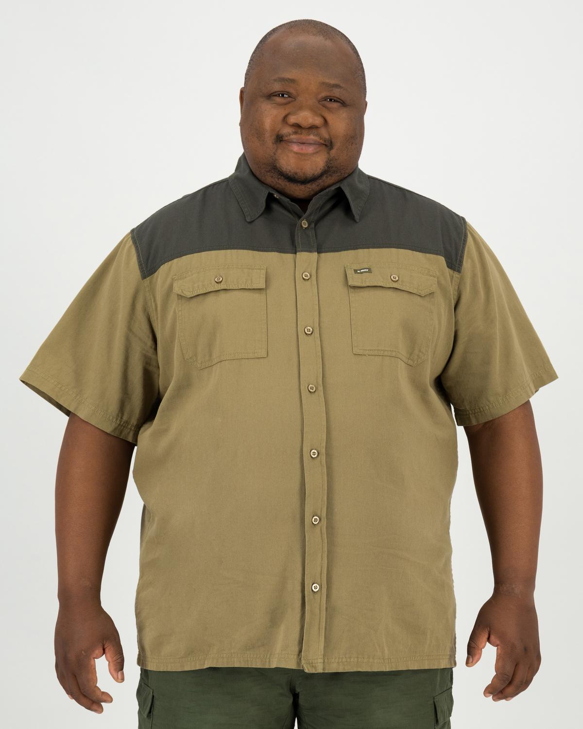 K-Way Elements Men's Safari Shirt Extended Sizes -  Khaki