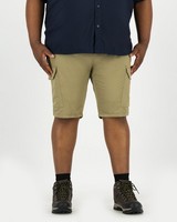 K-Way Elements Men's Extended Size Safari Zip-off Pants -  khaki