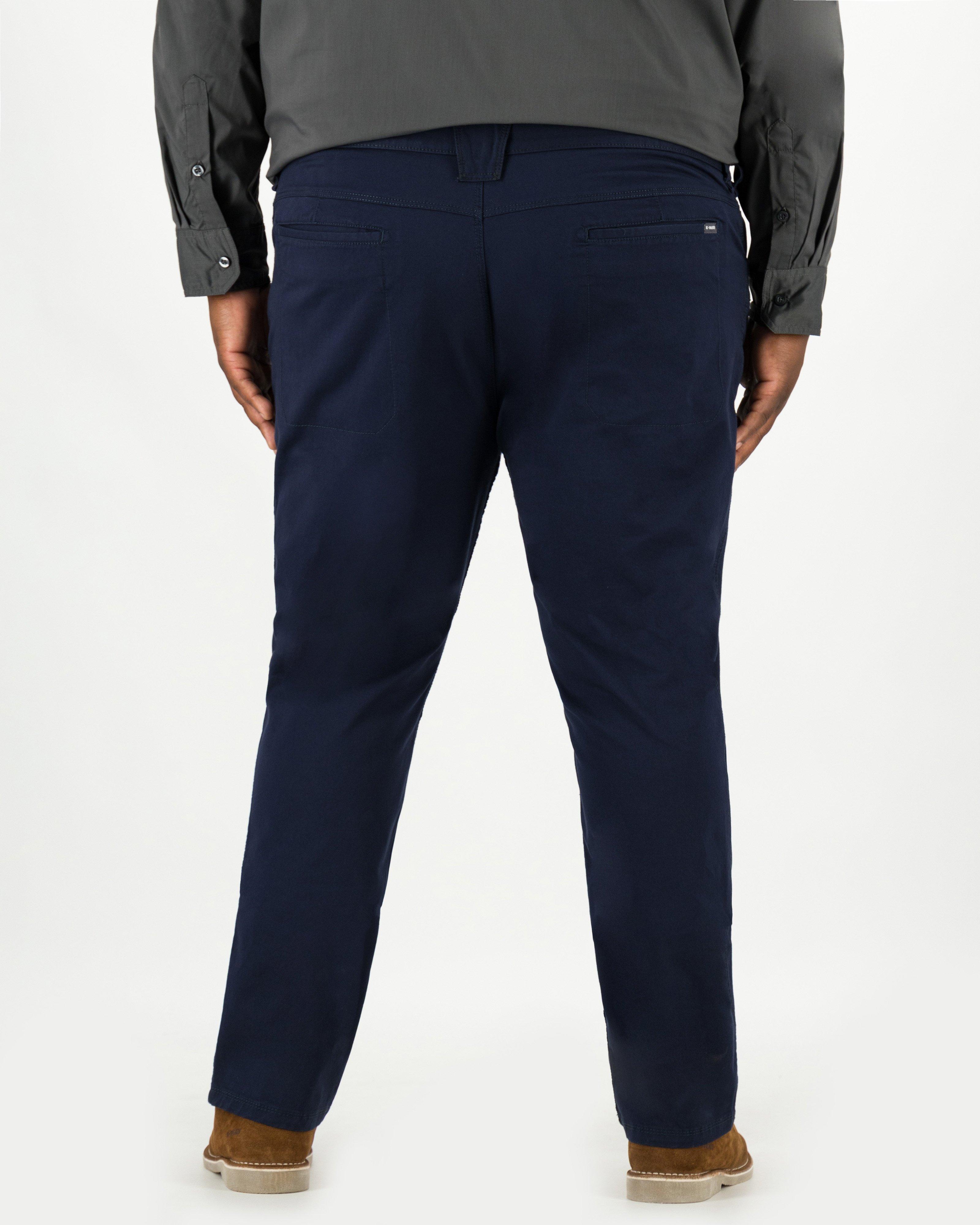 K-Way Elements Men’s Travel Chinos Extended Sizes -  Navy