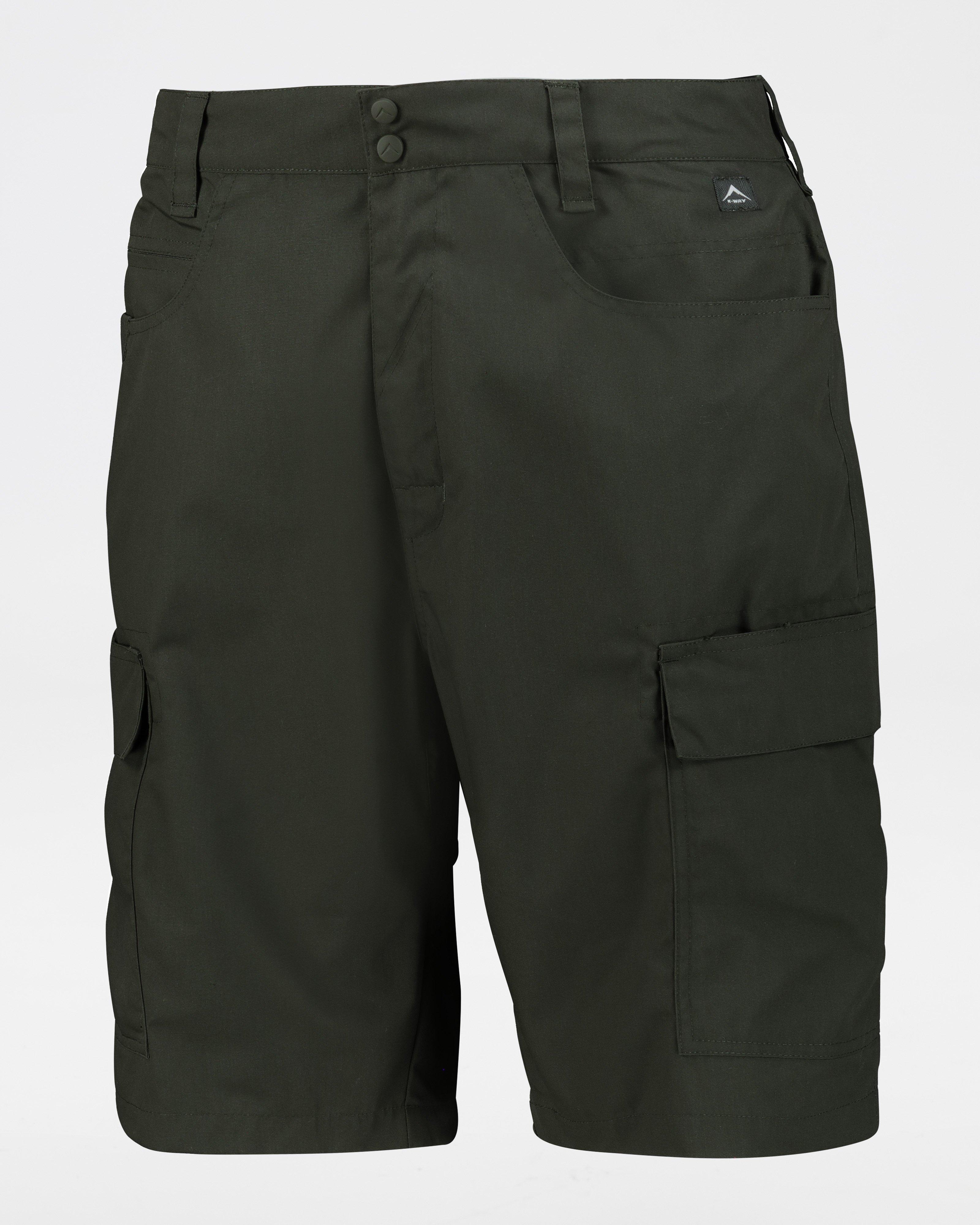 K-Way Expedition Series Men's Tech Cargo Shorts -  Dark Olive