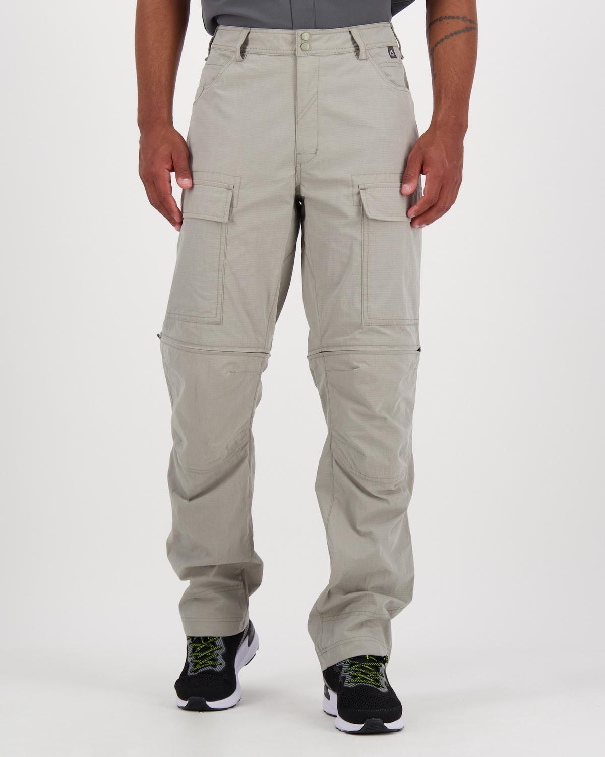 K-Way Men’s Explorer Tech Zip-off Pants -  Driftwood
