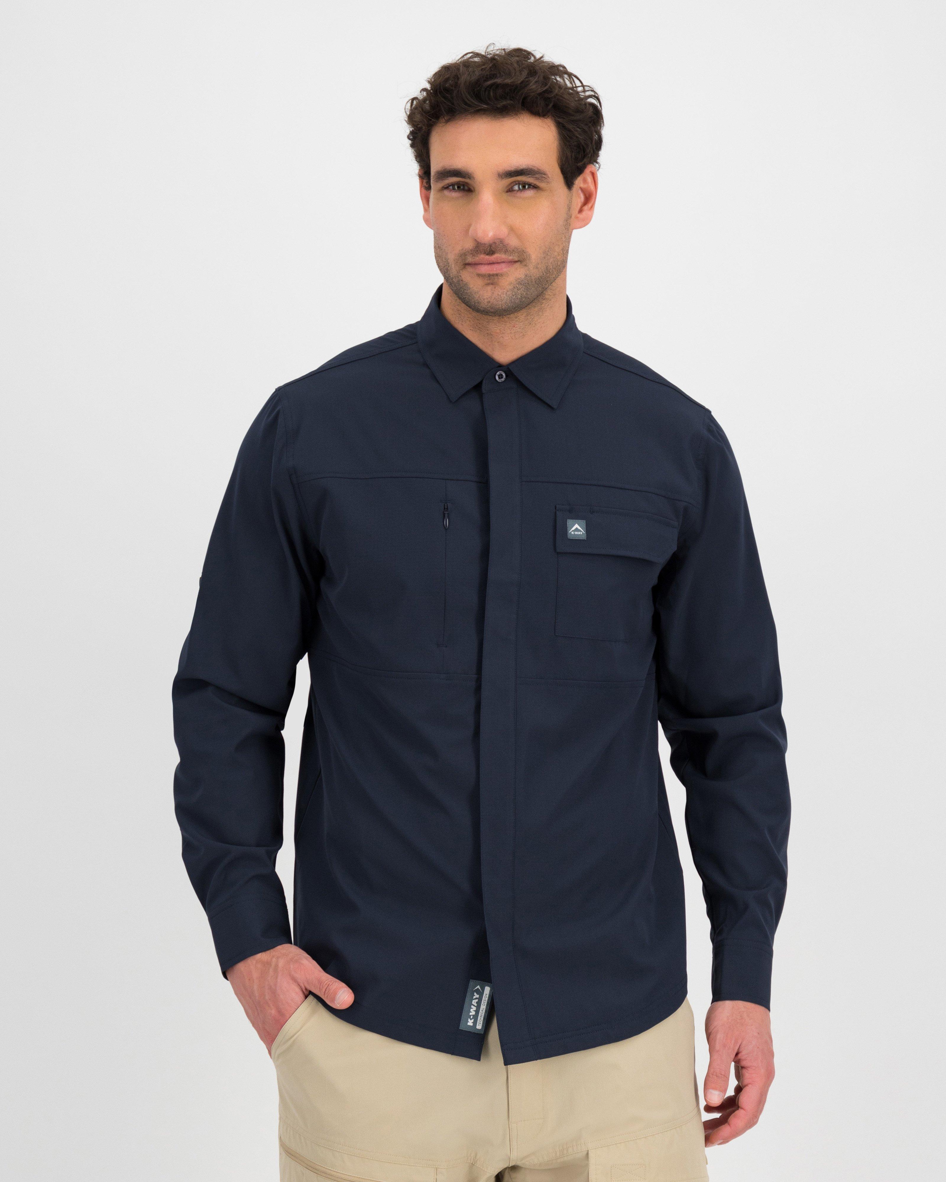 K-Way Men's Extended Size Explorer Tech Long Sleeve Shirt