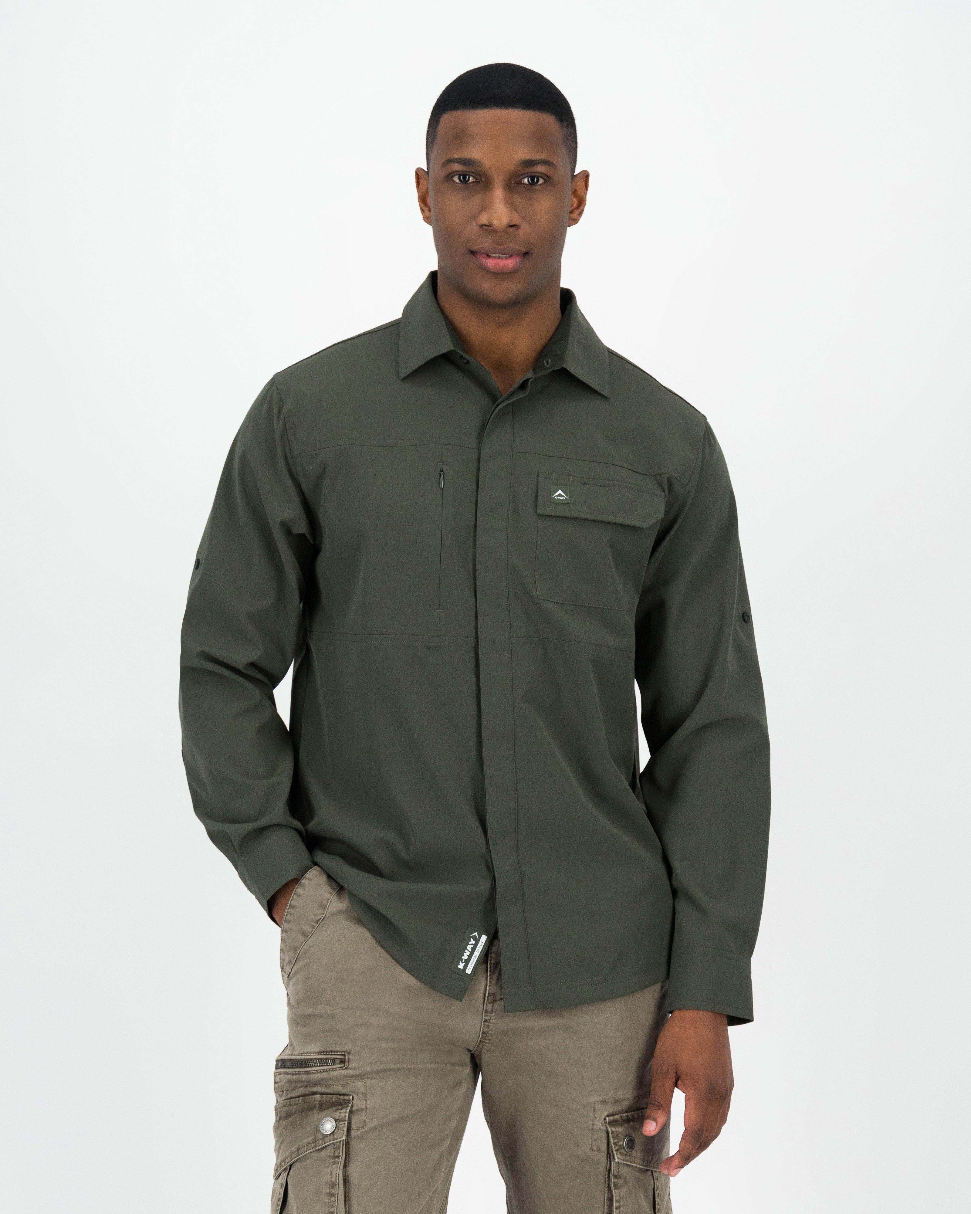 K-Way Men’s Explorer Tech Shirt -  Dark Olive