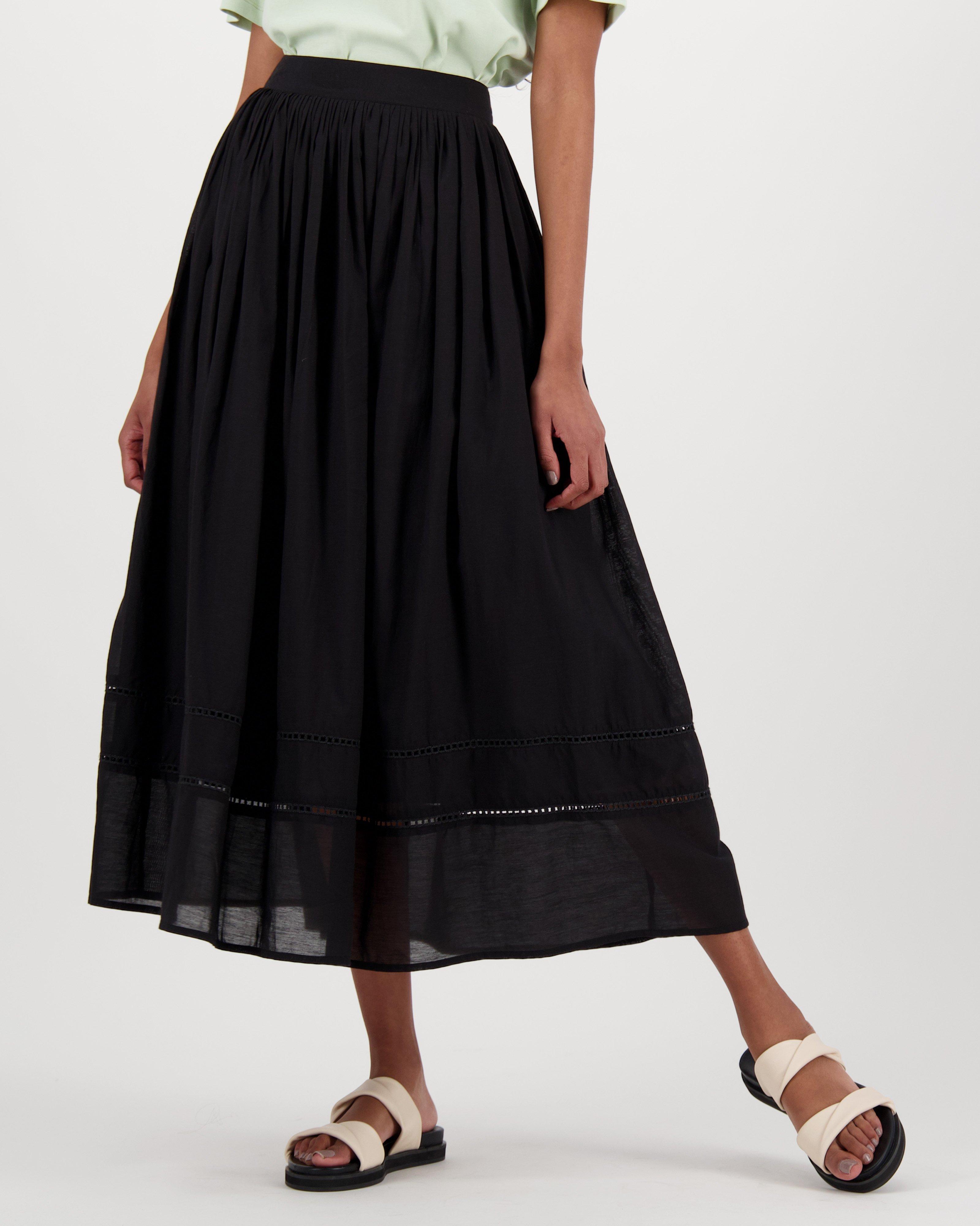 Alli Layered Skirt -  Black