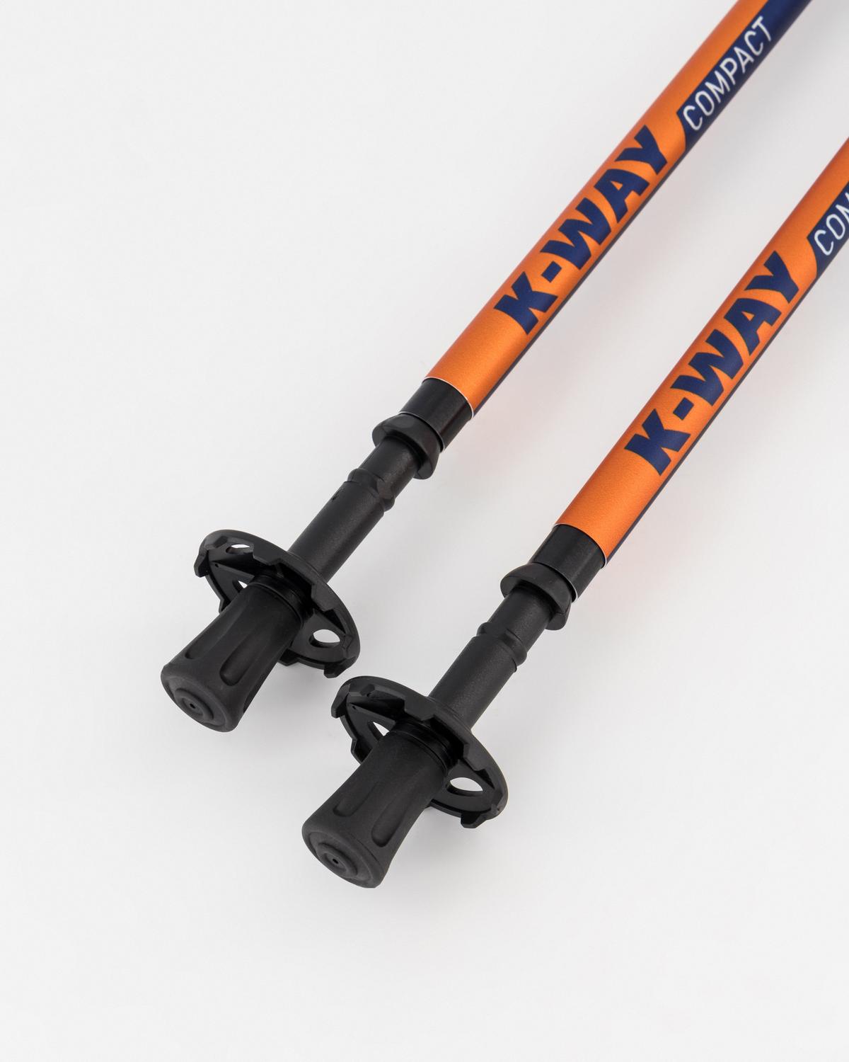 K-Way Compact Trekking Poles -  Orange