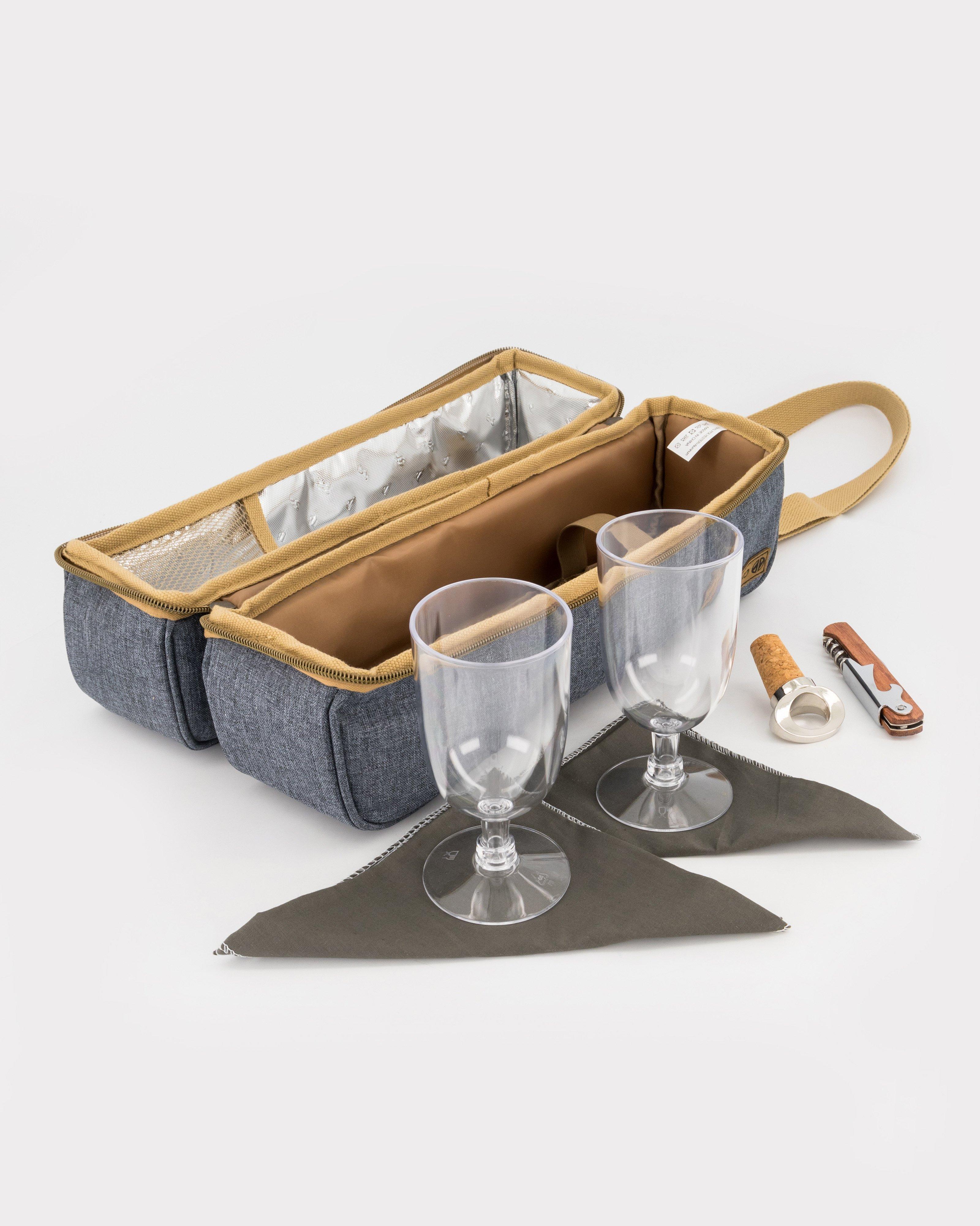 Cape Union Wine Cooler Picnic Set -  Grey