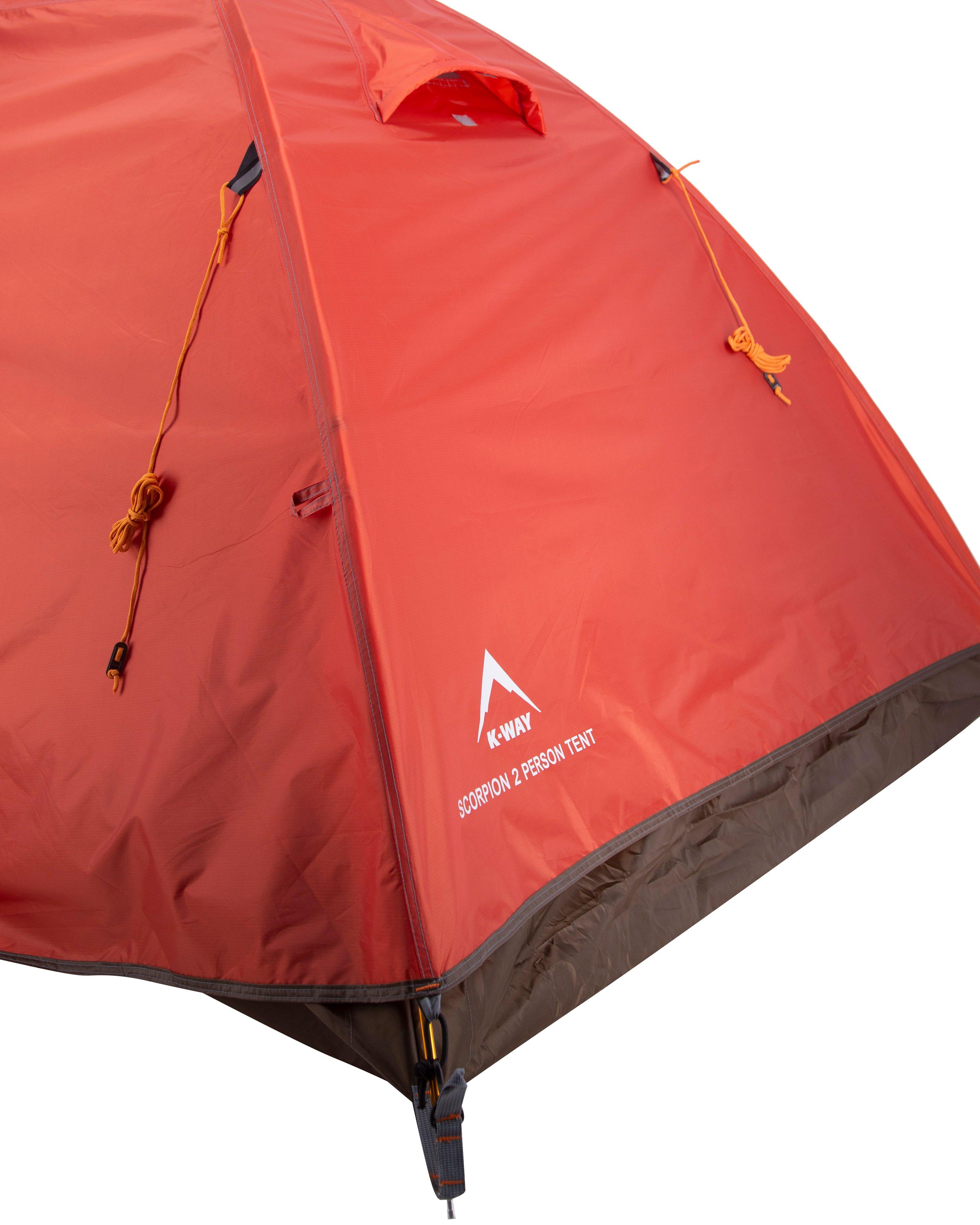 K-Way Scorpion 2 Person Hiking Tent -  Red