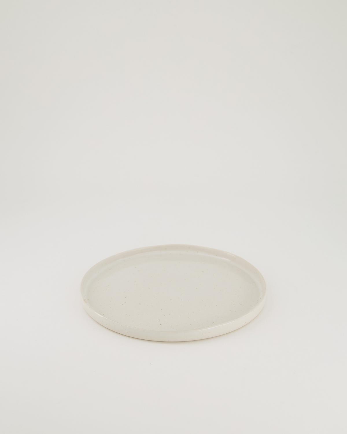 Blom Speckled Side Plate -  White