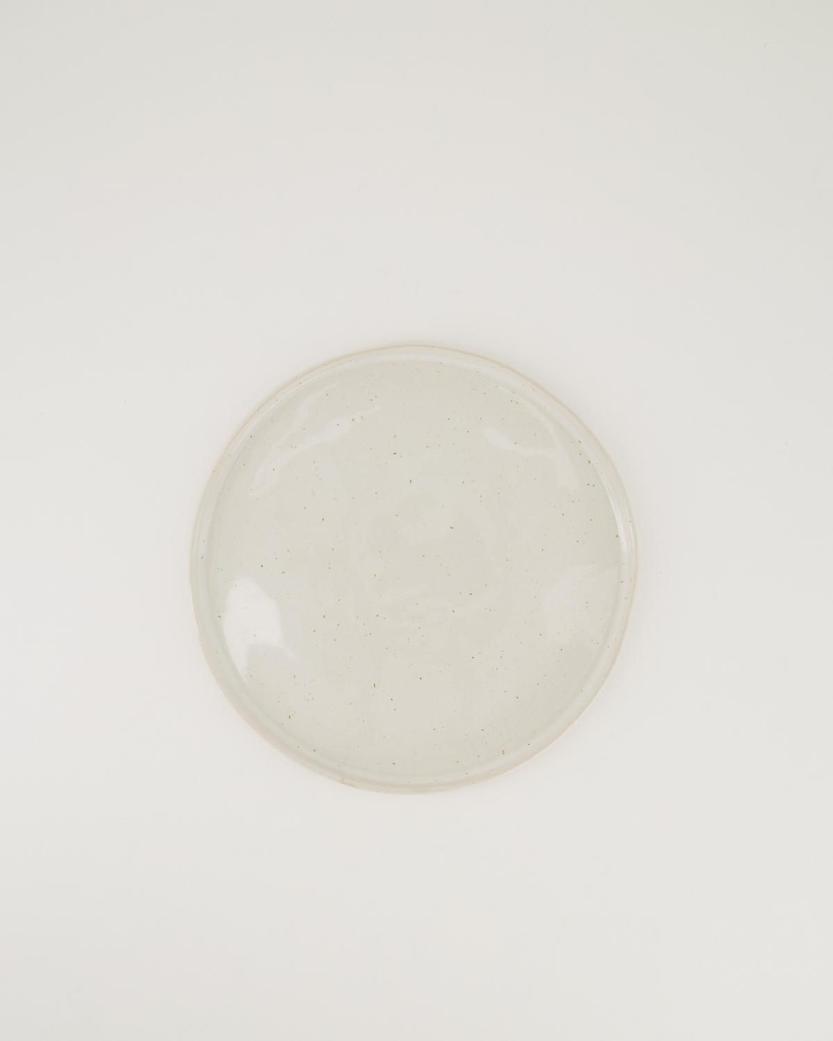 Blom Speckled Side Plate -  White