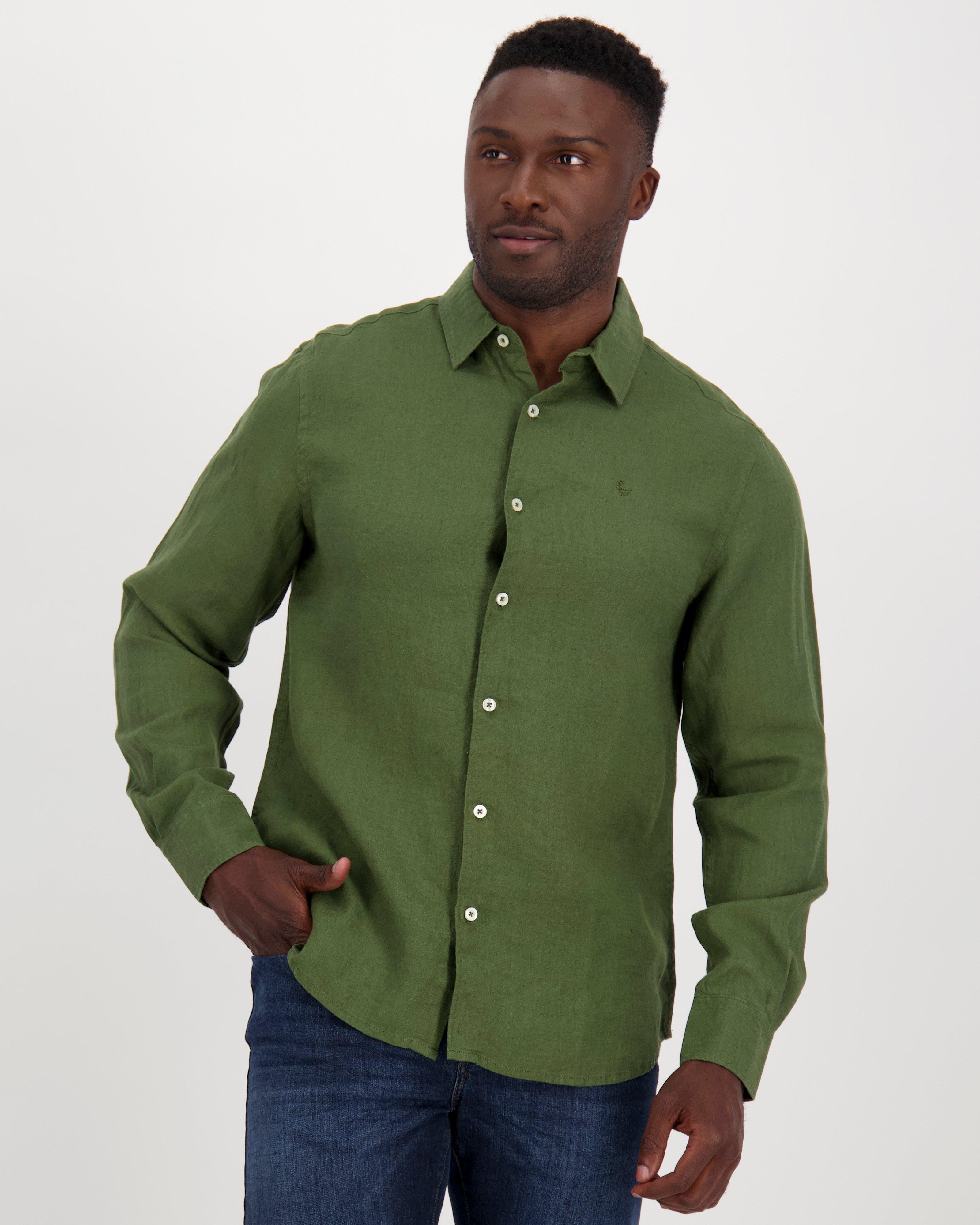 Old Khaki Men's Dustin Slim Fit Shirt -  Olive