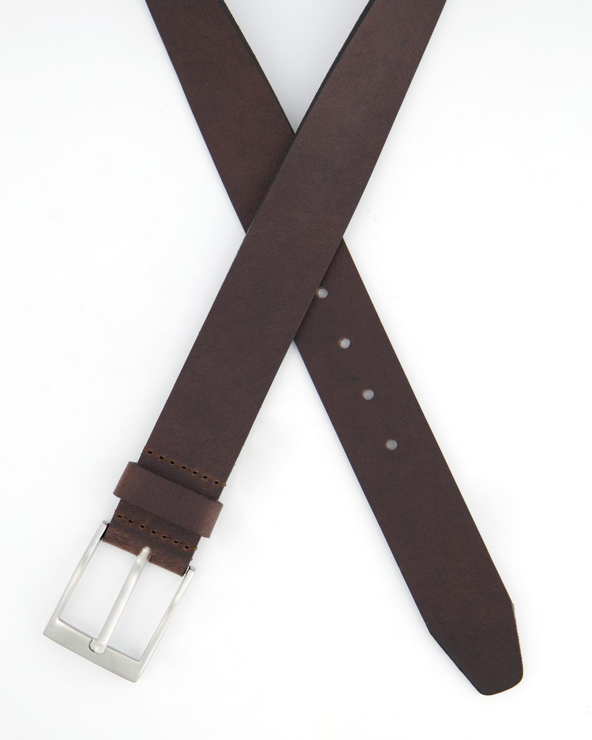 K-Way Elements Men’s Chandler Core Leather Belt -  Brown
