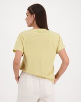 Rare Earth Hannah Linen-Knit Combo Shirt -  yellow