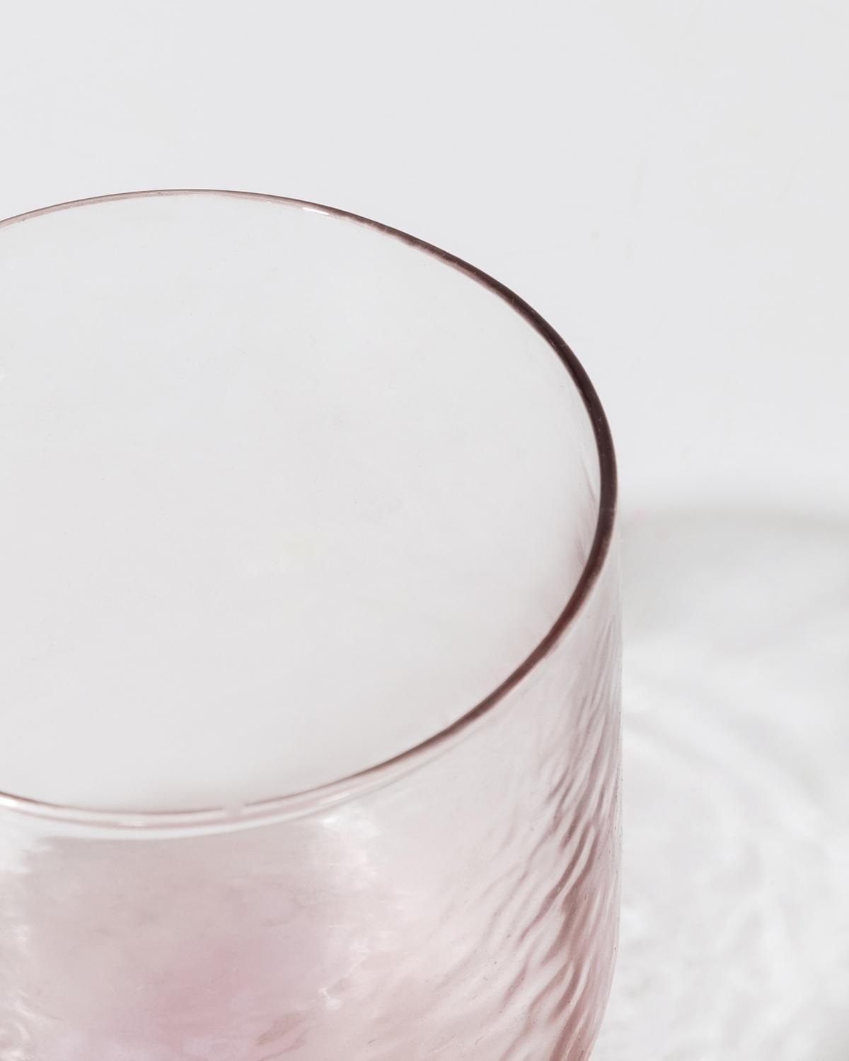Hammered Short Tumbler -  Dusty Pink