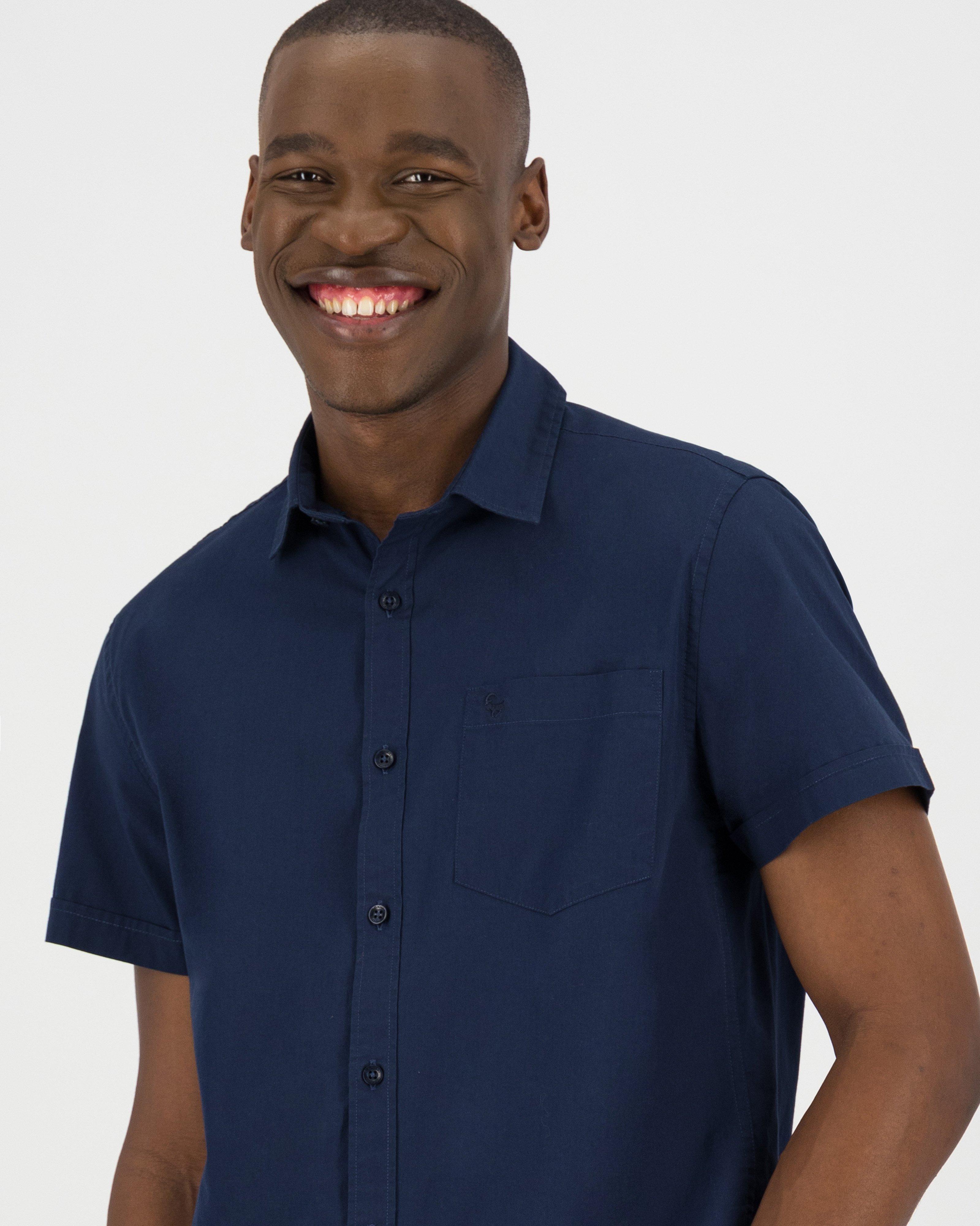 Men's Ali Slim Fit Shirt -  Navy