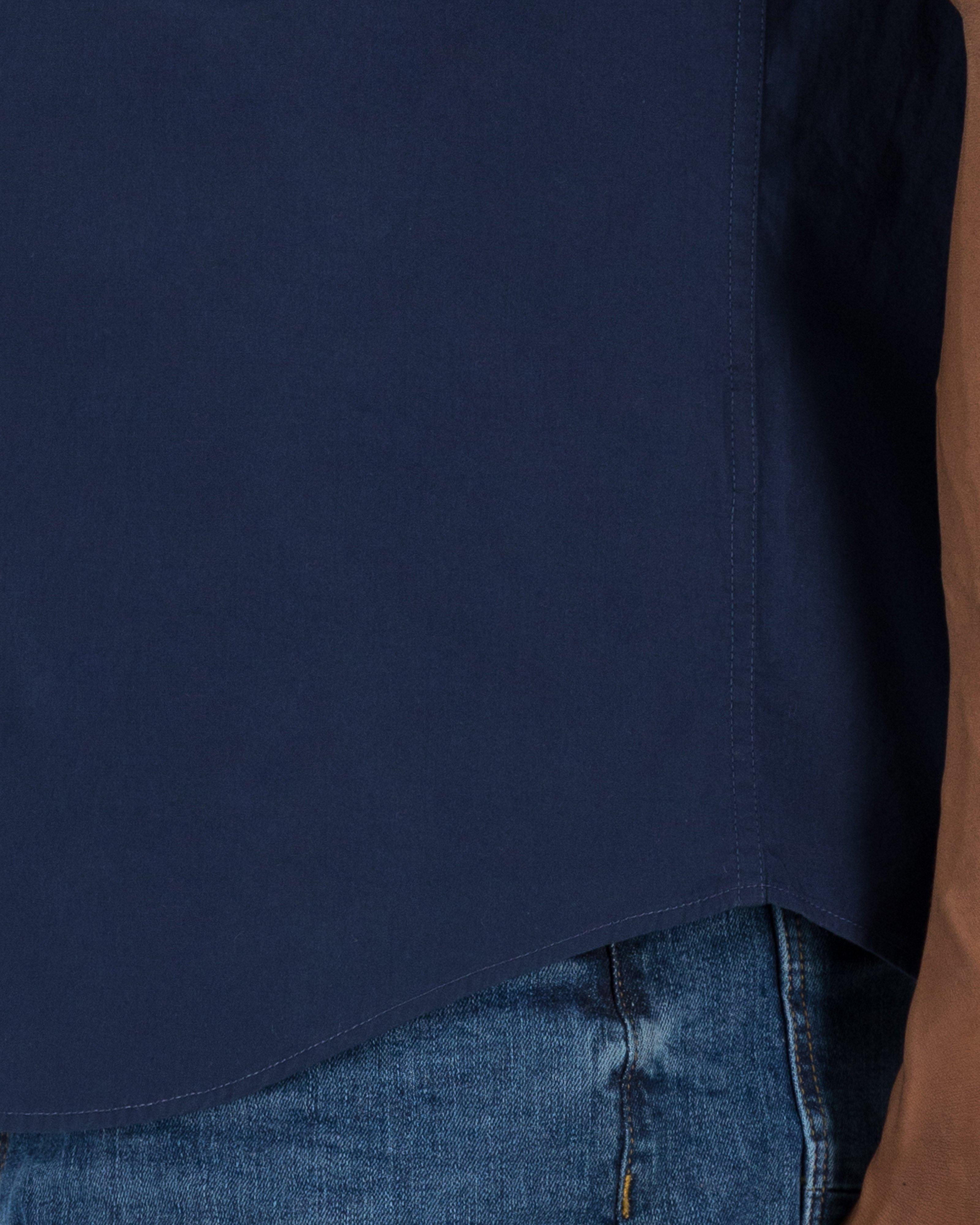 Men's Ali Slim Fit Shirt -  Navy