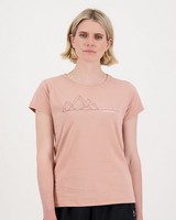 K-Way Women’s Geometric T-Shirt -  dustypink