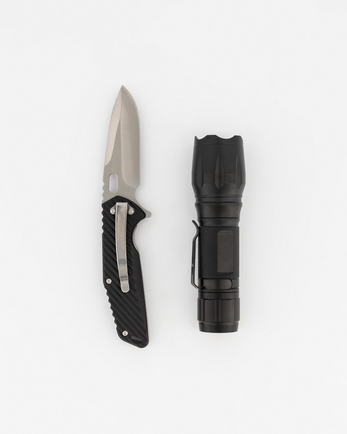 Cape Union Folding Knife and Torch Combo -  No Colour