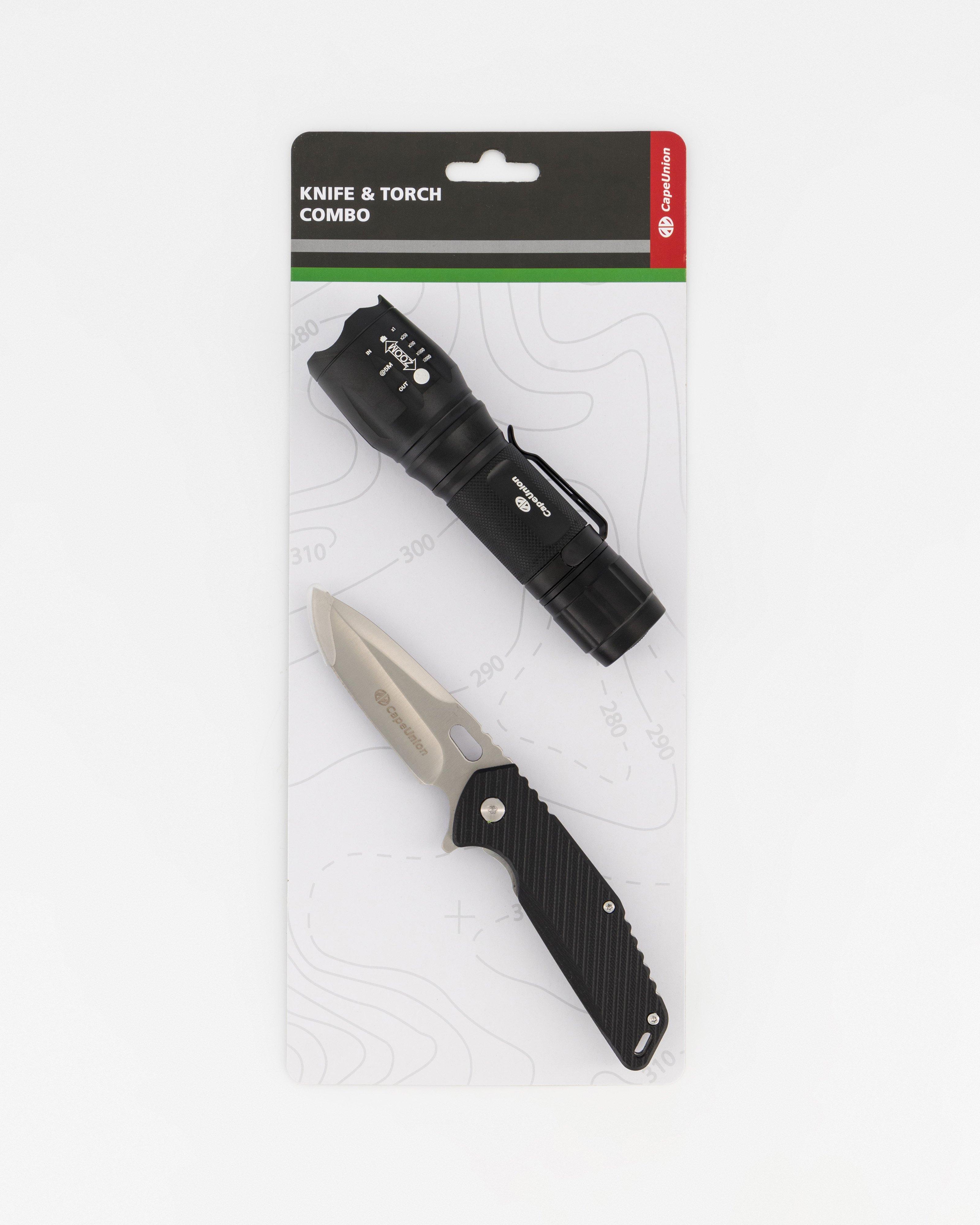 Cape Union Folding Knife and Torch Combo