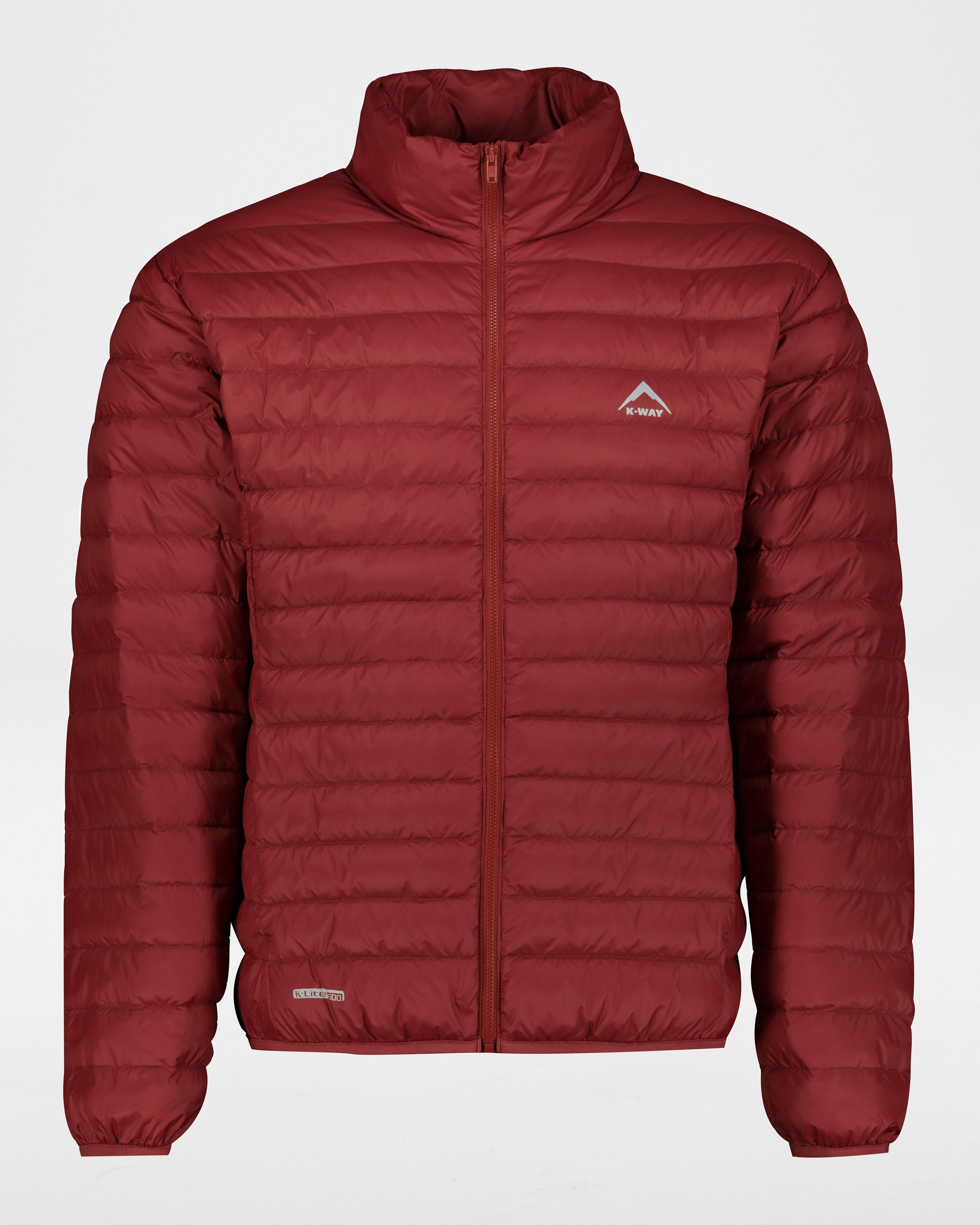 K-Way K-Lite Men’s Down Jacket -  Oxblood