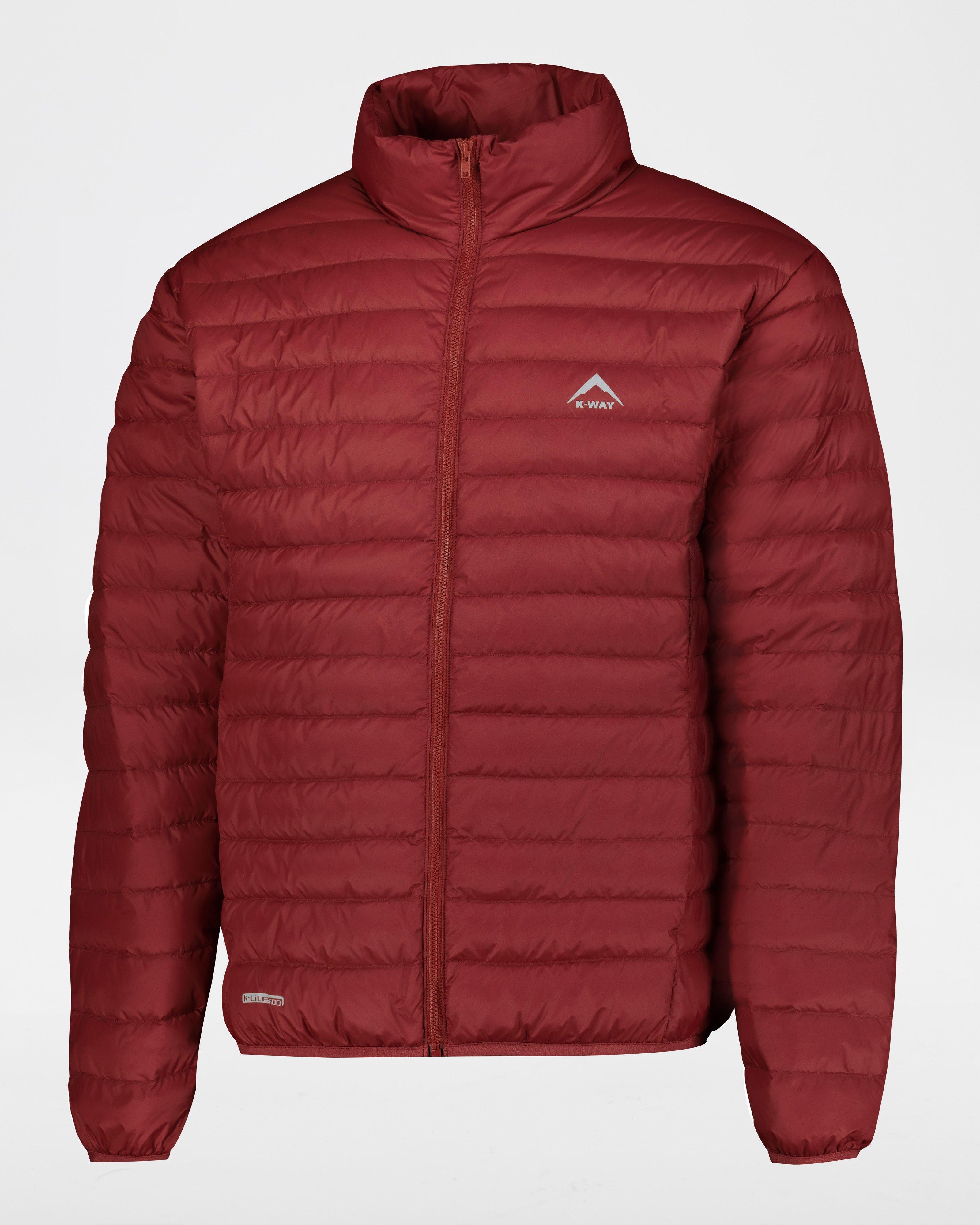 K-Way K-Lite Men’s Down Jacket -  Oxblood