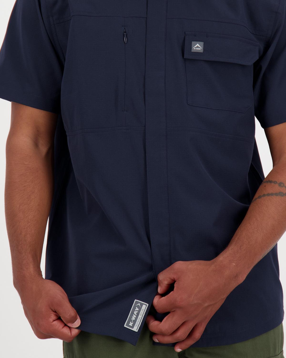 K-Way Men's Explorer Tech Shirt -  Navy