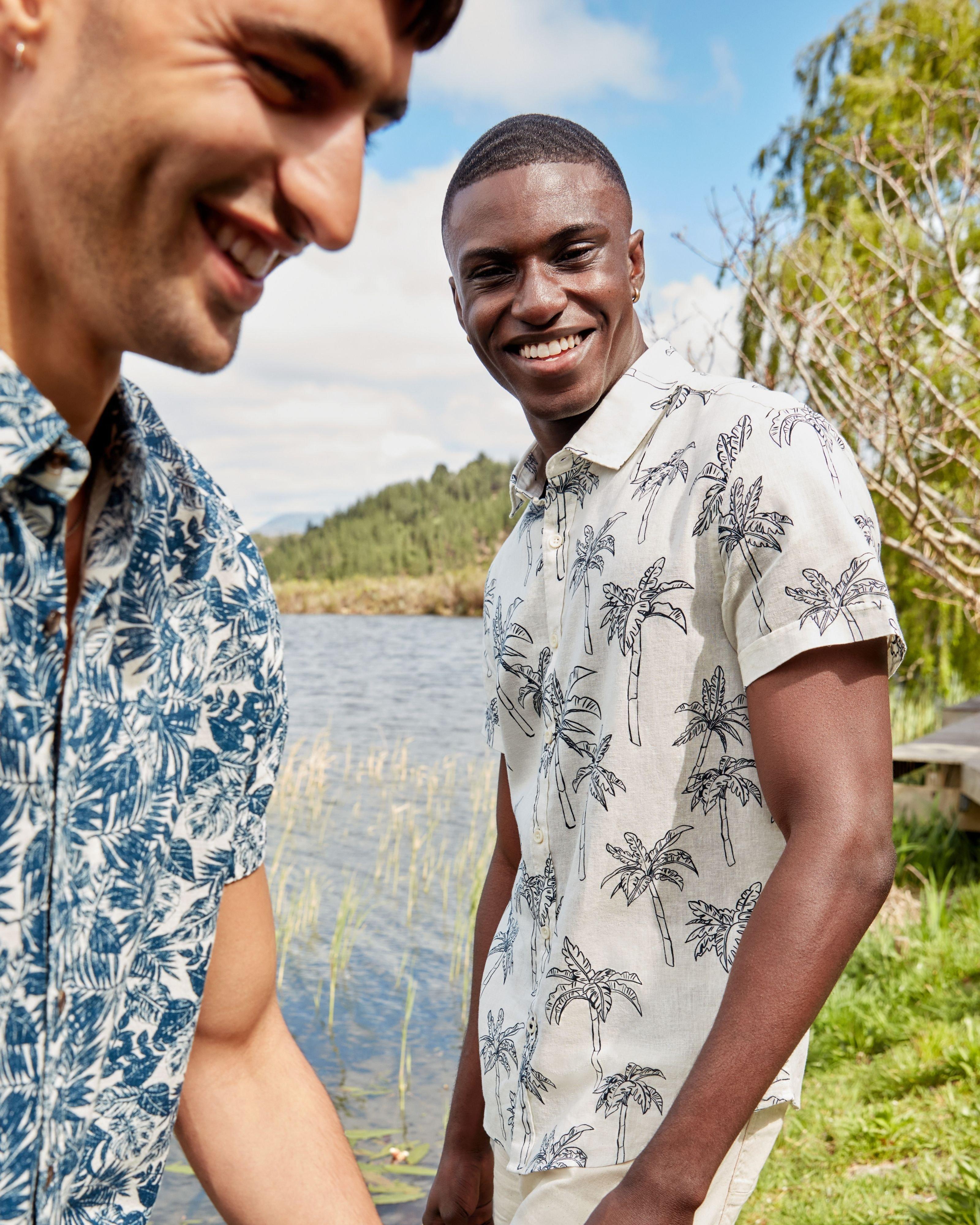 Men’s Asher Slim Fit Shirt  -  Milk