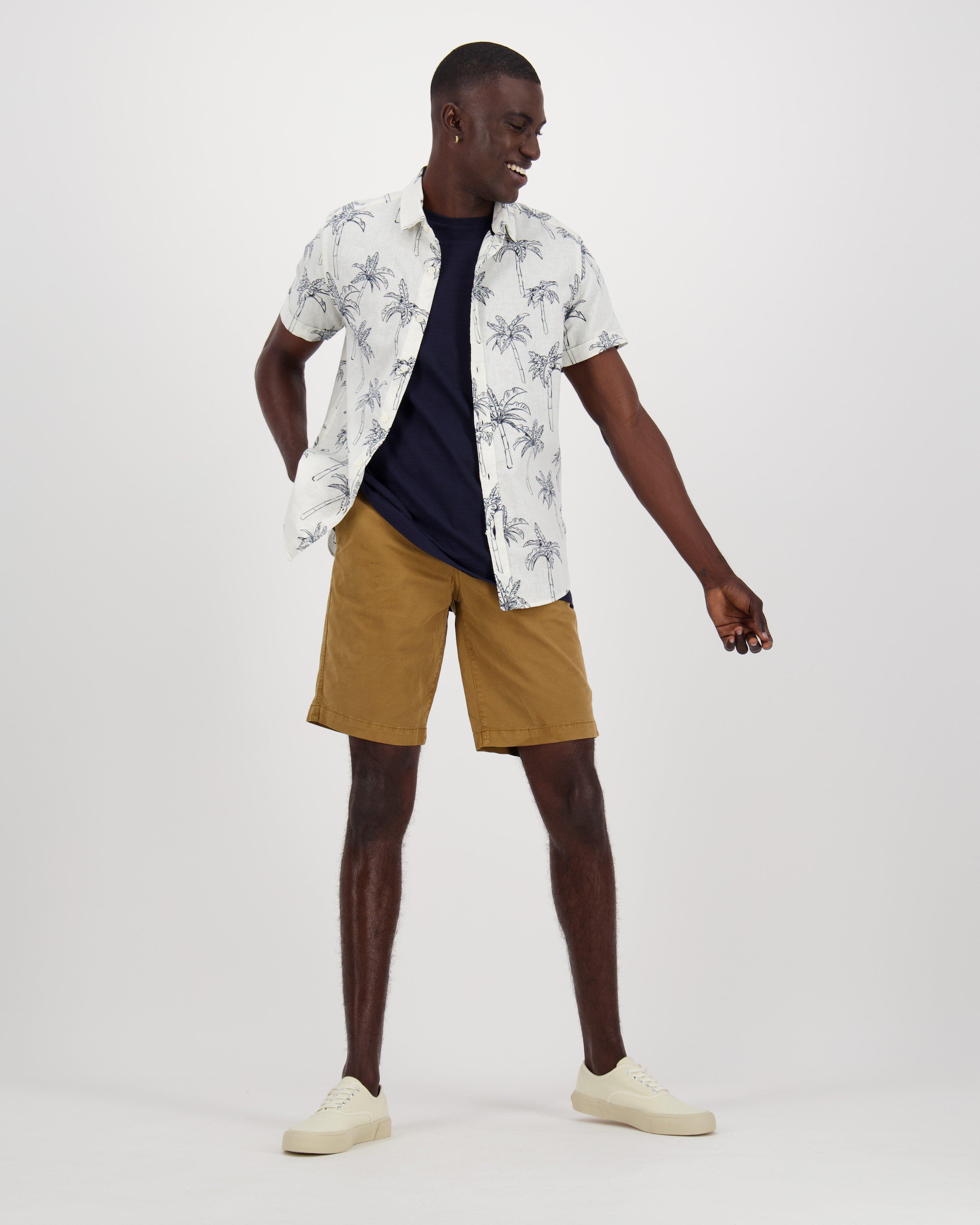 Men’s Asher Slim Fit Shirt  -  Milk