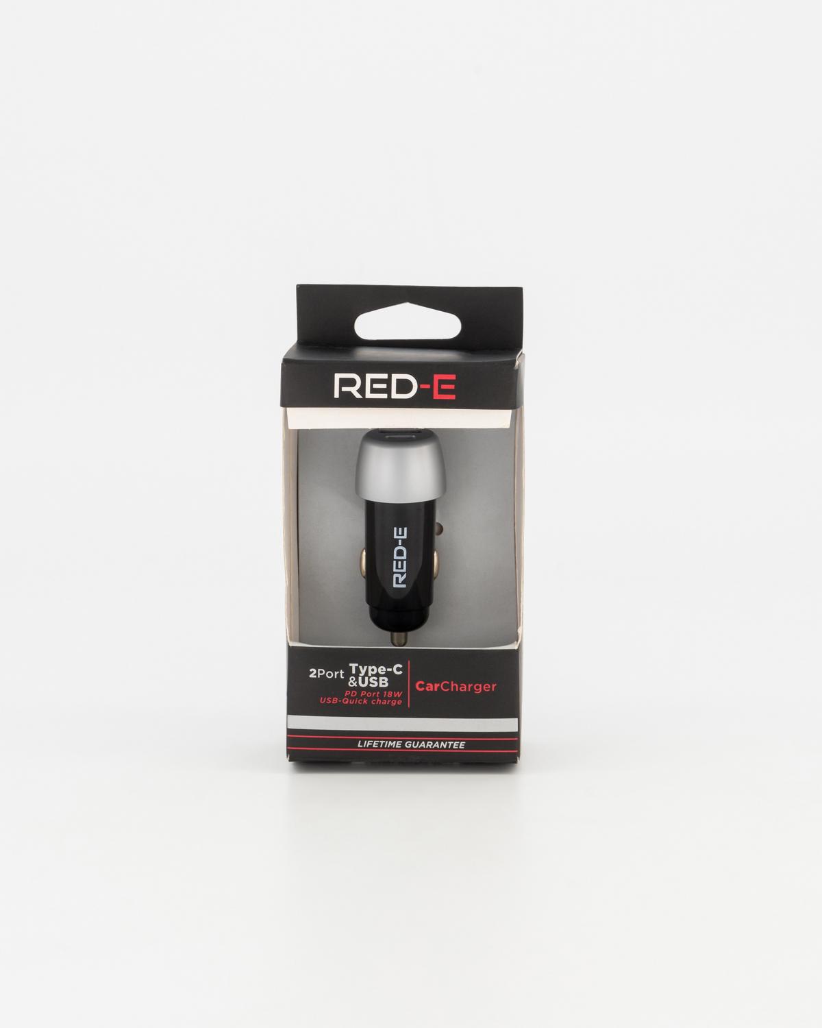Red-E 12V Type C Fast charger -  Black