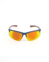 K-Way Men's Half-Rim Polarized Sports Sunglasses -  navy