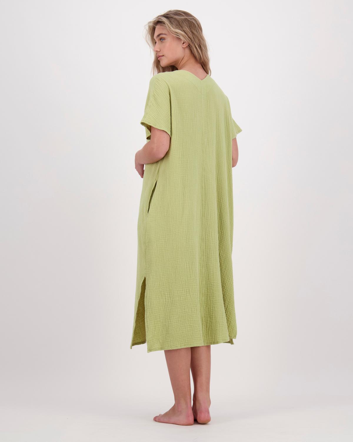 Emmy Lou Loungewear Dress -  avocado