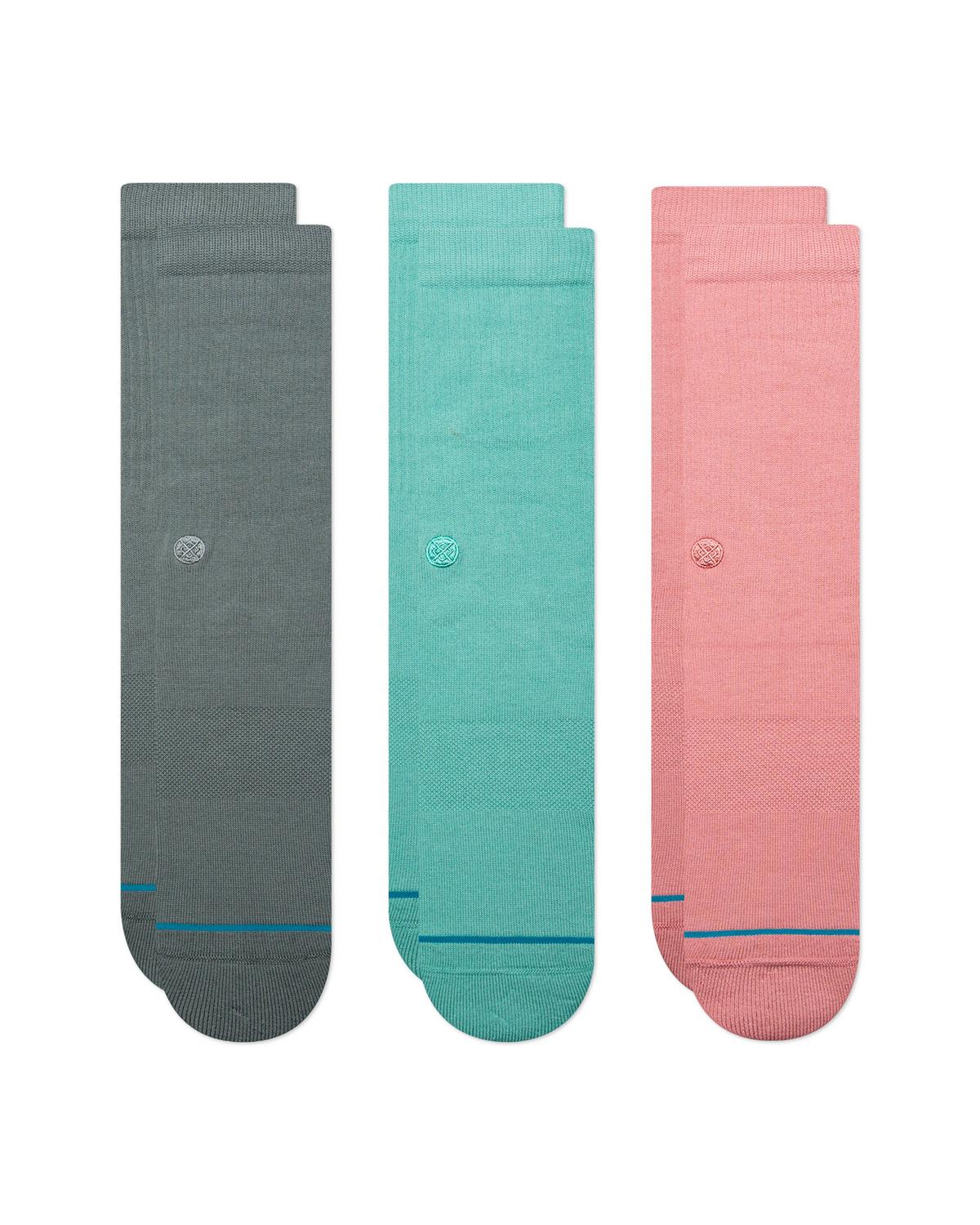 STANCE Icon Crew Socks - 3 Pack  -  Green