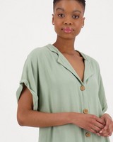 Old Khaki Women's Scarlette Shirt Dress -  lightolive
