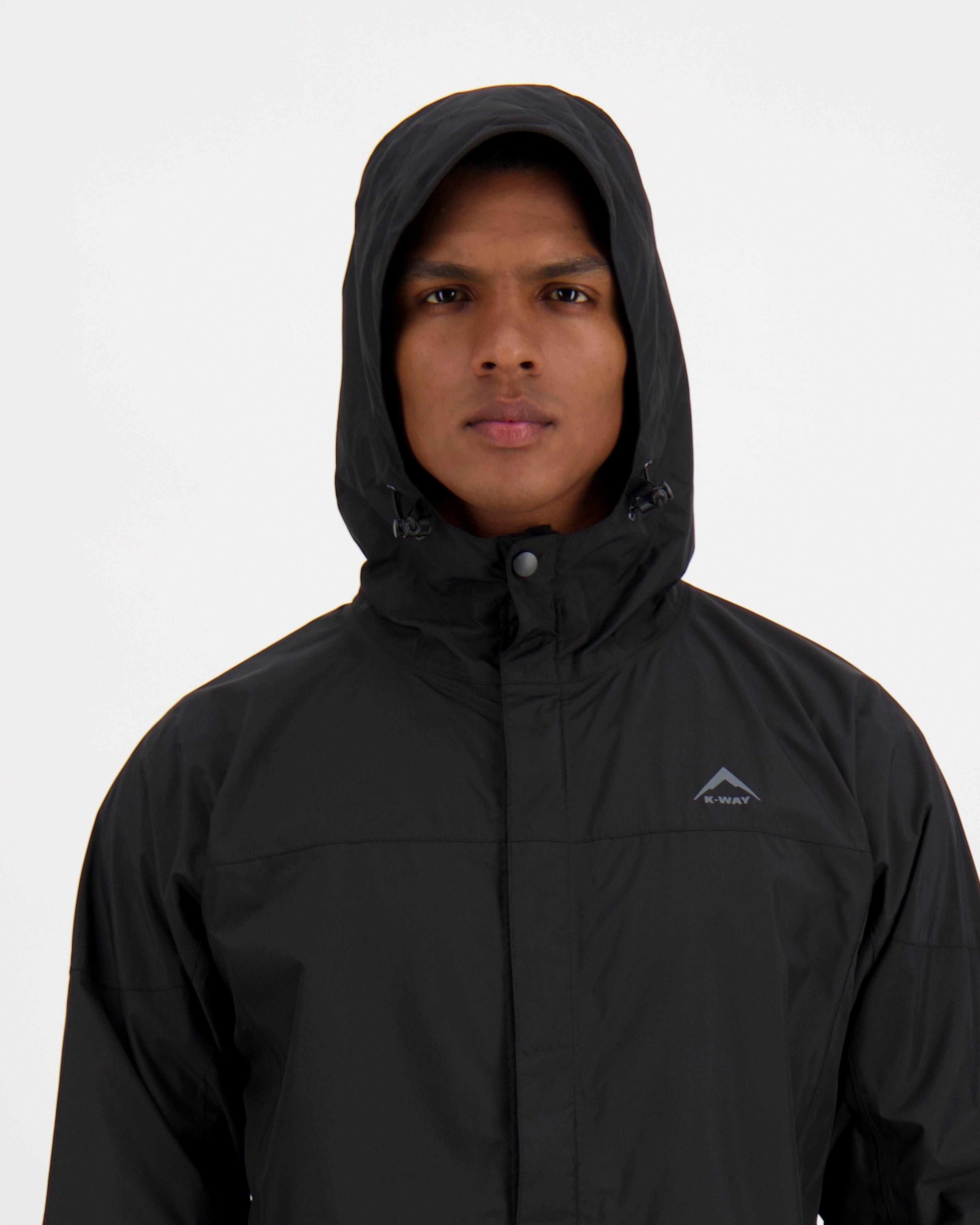 K-Way Men's Glacier Shell Jacket -  Black