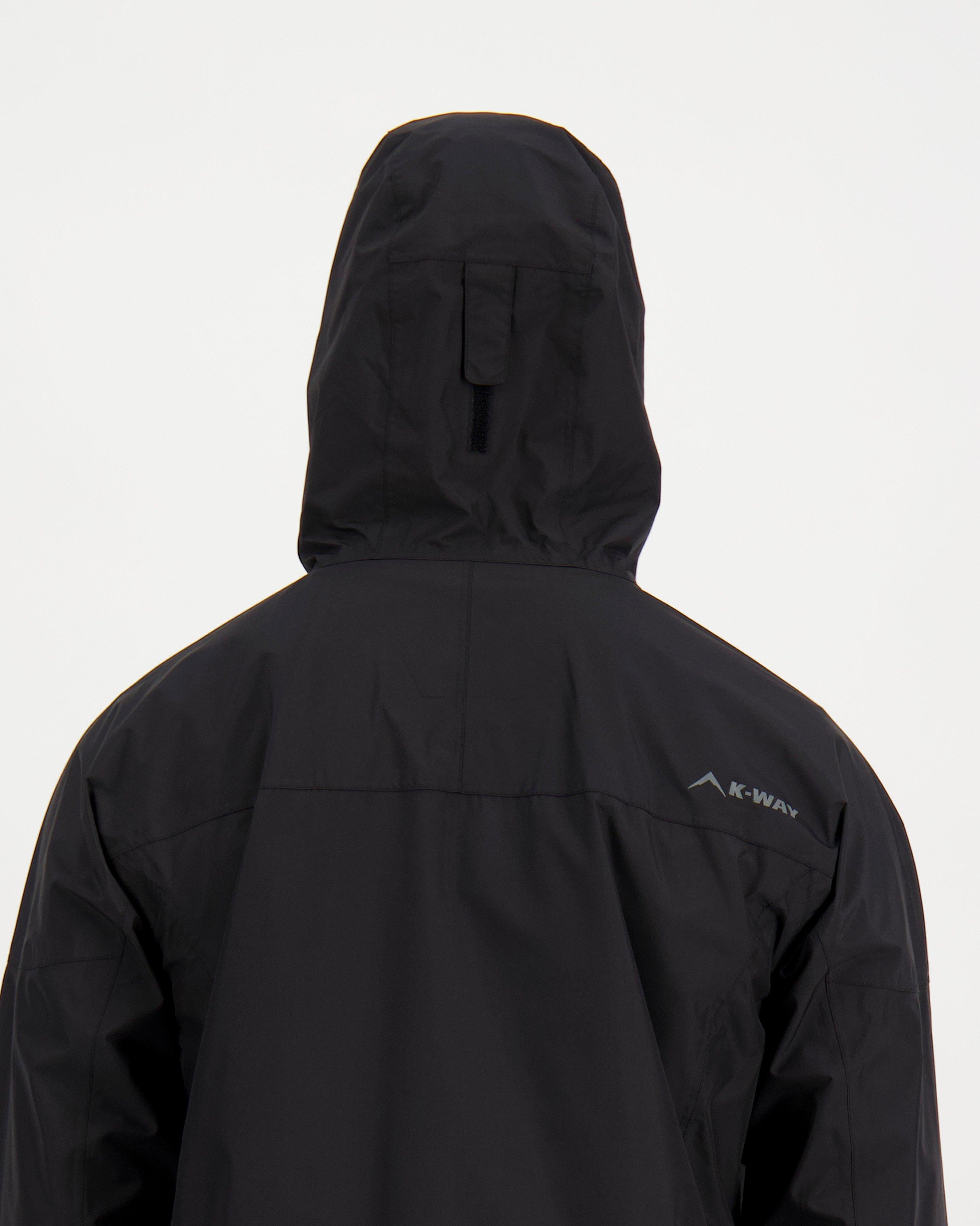 K-Way Men's Glacier Shell Jacket -  Black