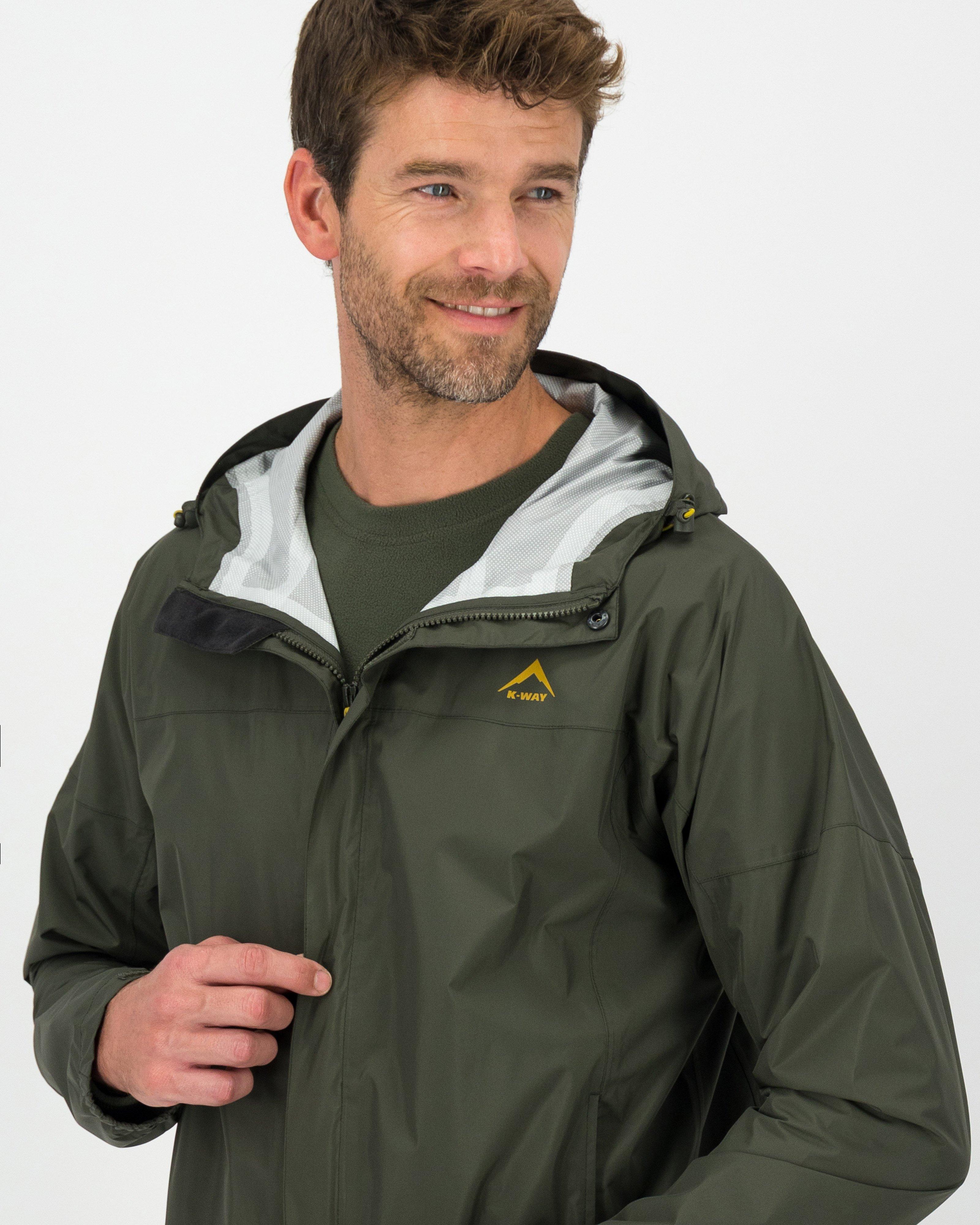 K-Way Men's Glacier Shell Jacket -  Dark Olive