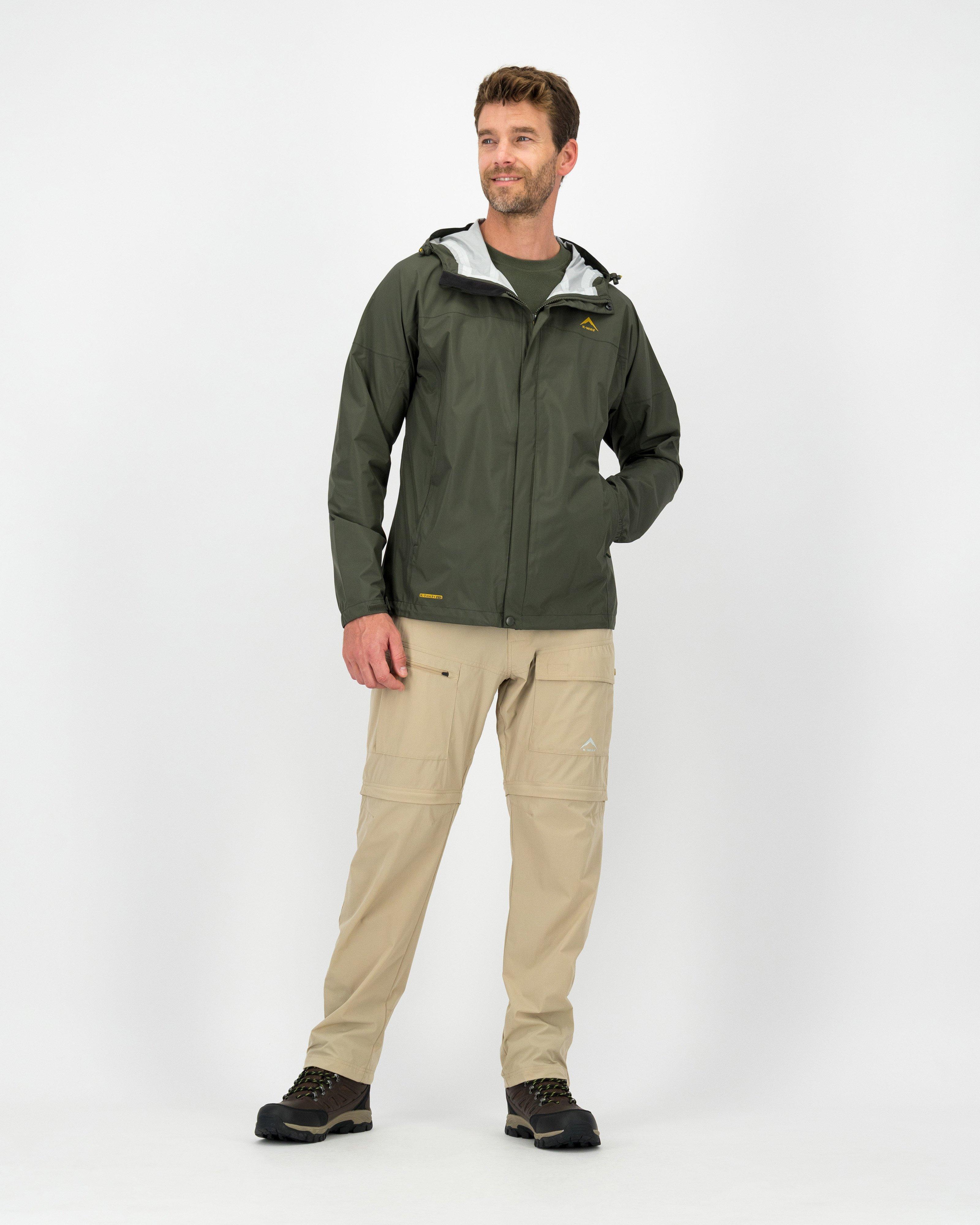 K-Way Men's Glacier Shell Jacket -  Dark Olive