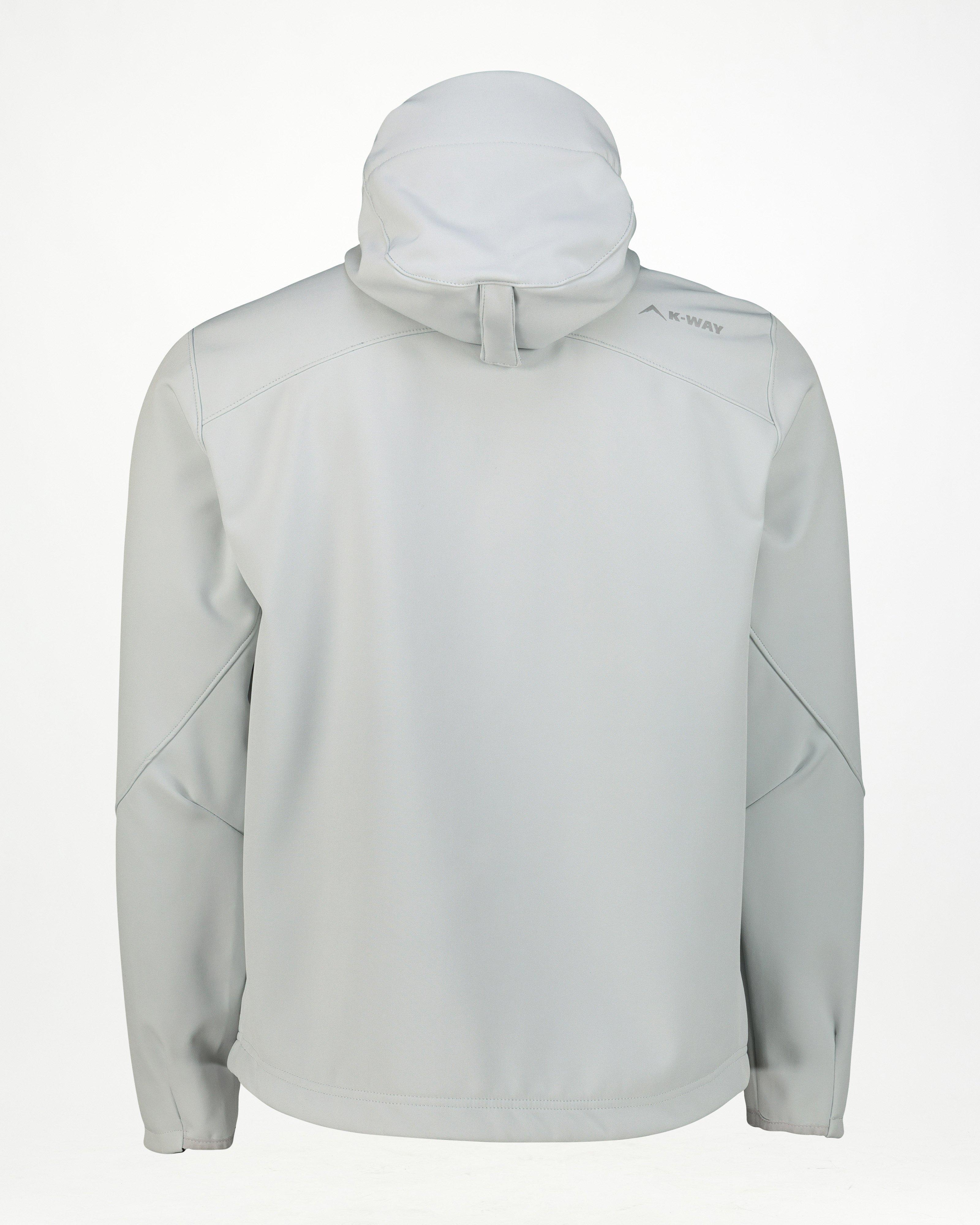 K-Way Men's Apex Softshell Hoodie -  Silver