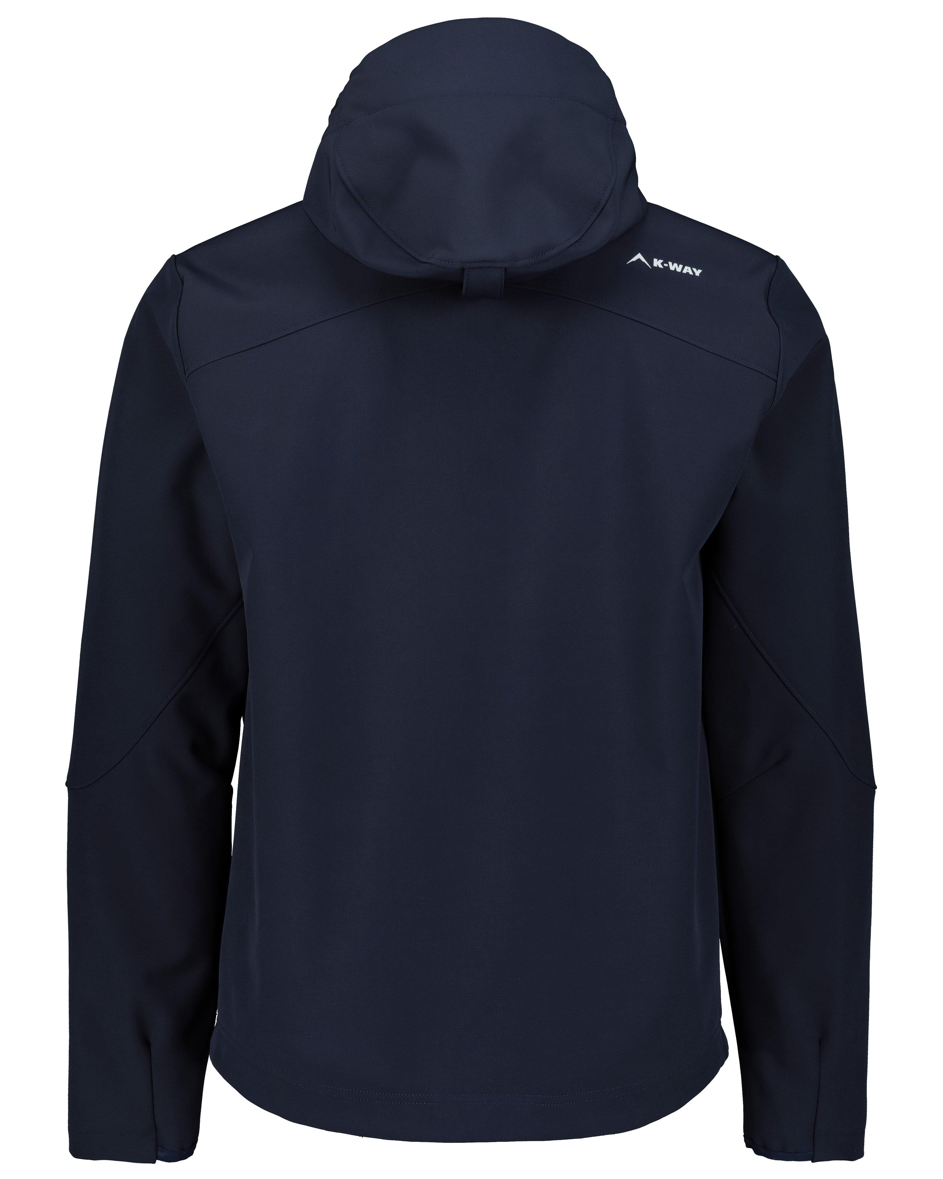 K-Way Men's Apex Softshell Hoodie -  Navy