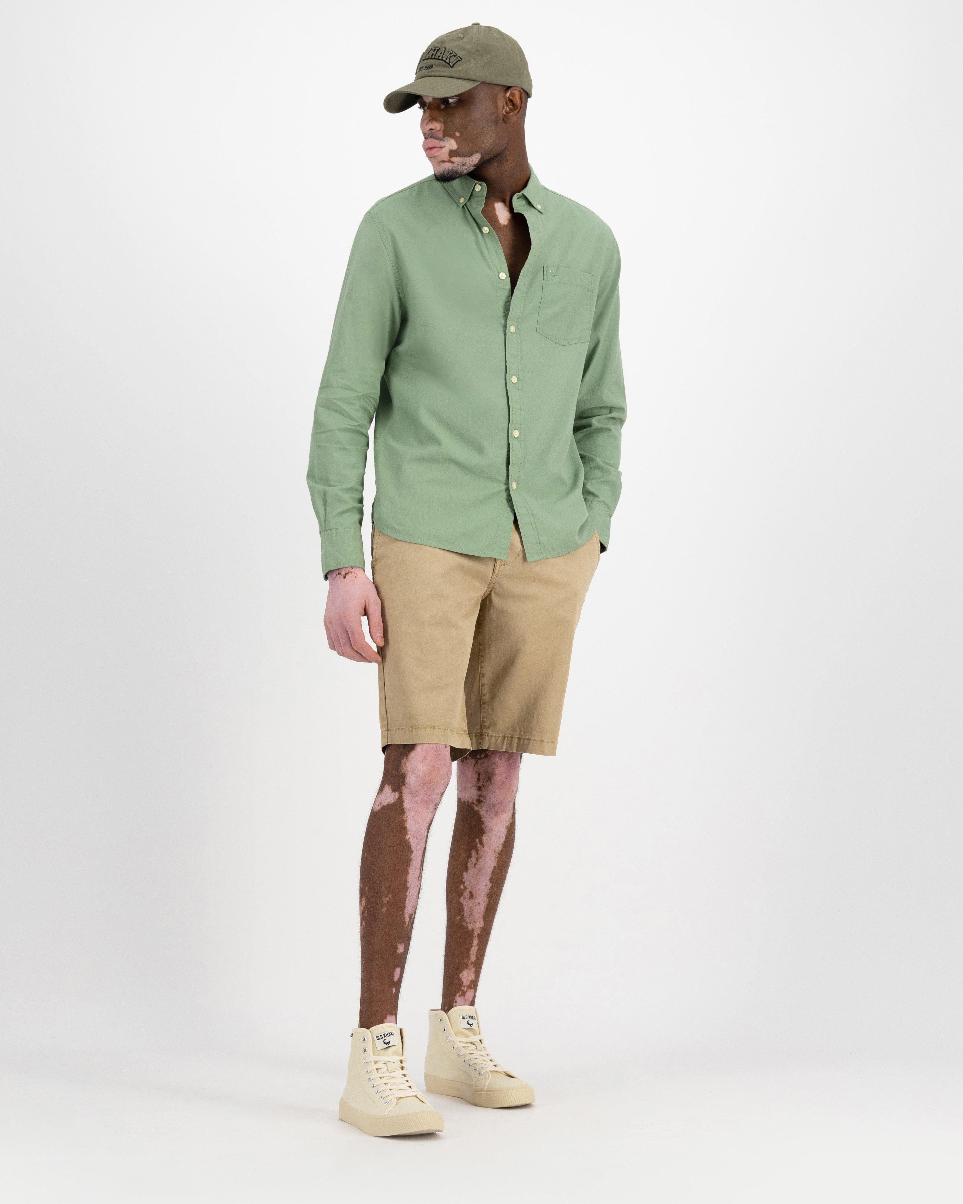 Green khaki shop shorts men