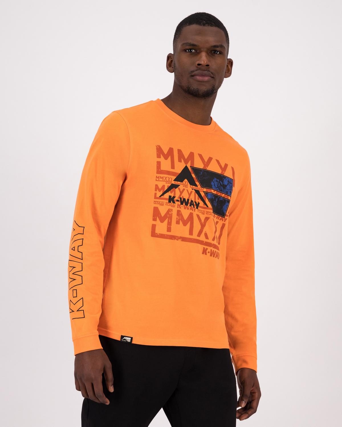 K-Way MMXXI Men's Graphic T-shirt -  Pumpkin