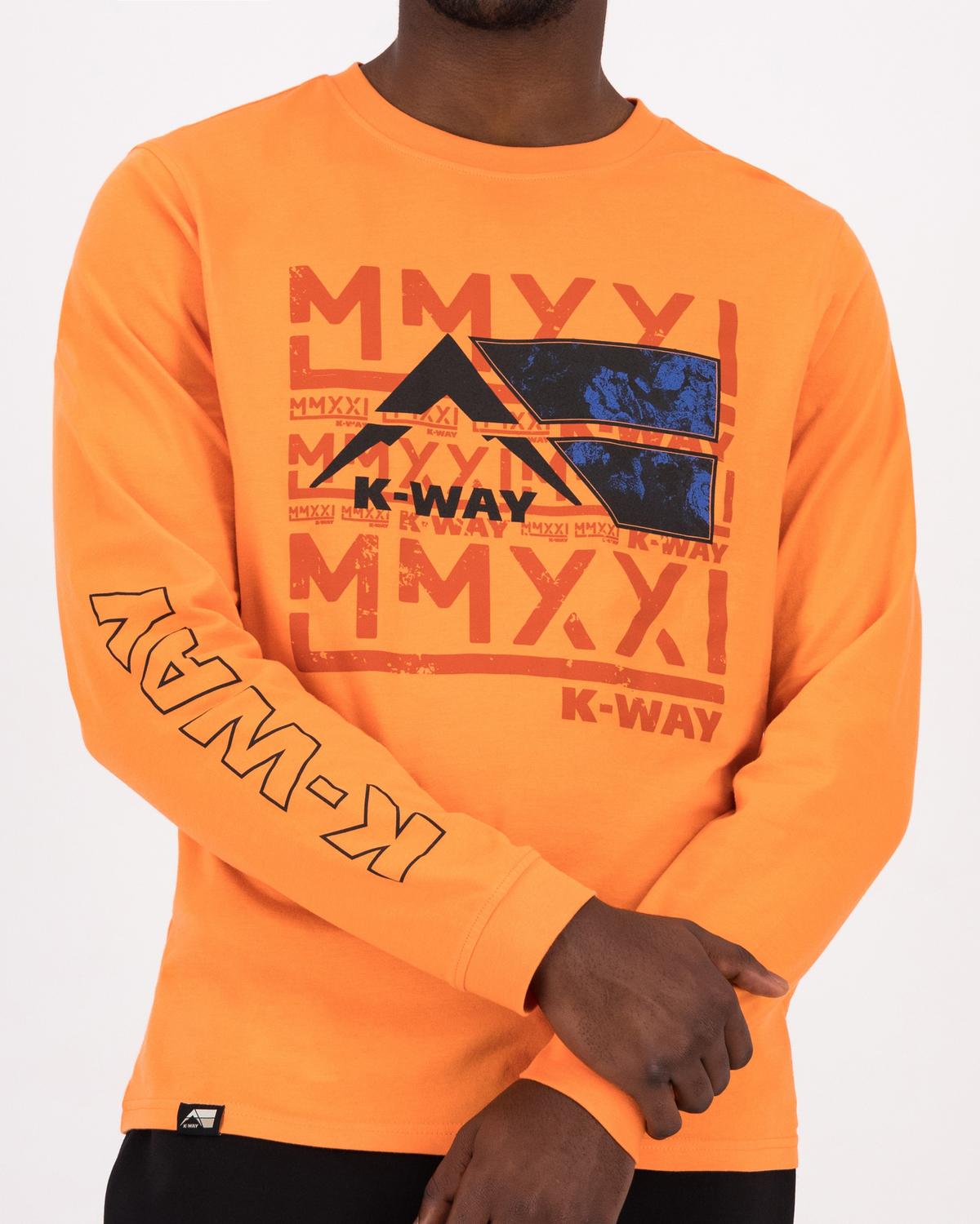 K-Way MMXXI Men's Graphic T-shirt -  Pumpkin